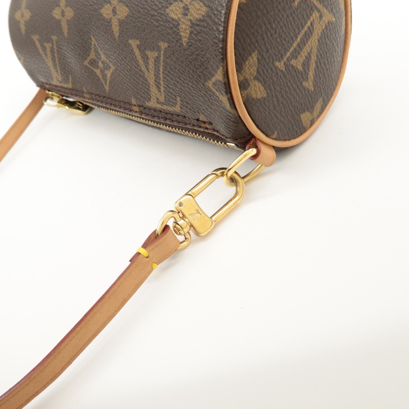 Louis Vuitton Monogram Mini Papillon Pouch for Papillon Bag Brown Used