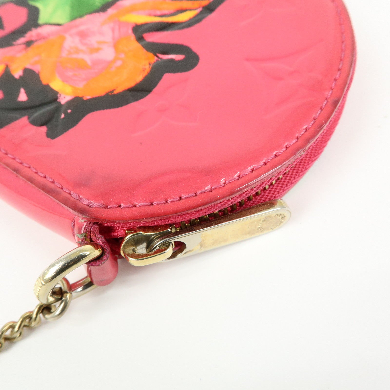 Louis Vuitton Monogram Vernis Porte Monnaie Chapeau Rose Pop M93690