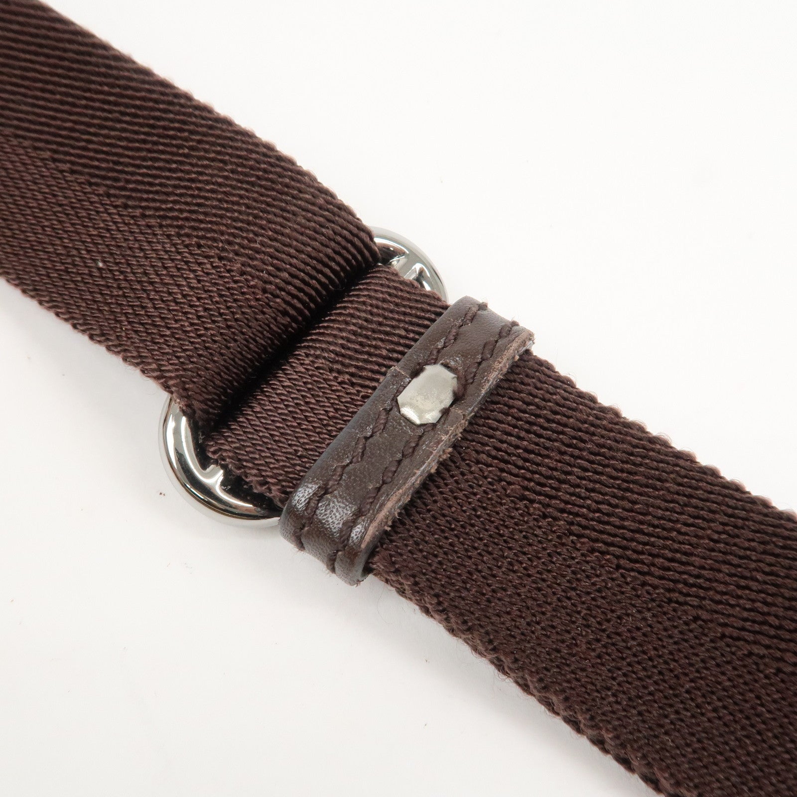 GUCCI GG Canvas Leather Shoulder Bag Crossbody Bag Brown 145857 Used