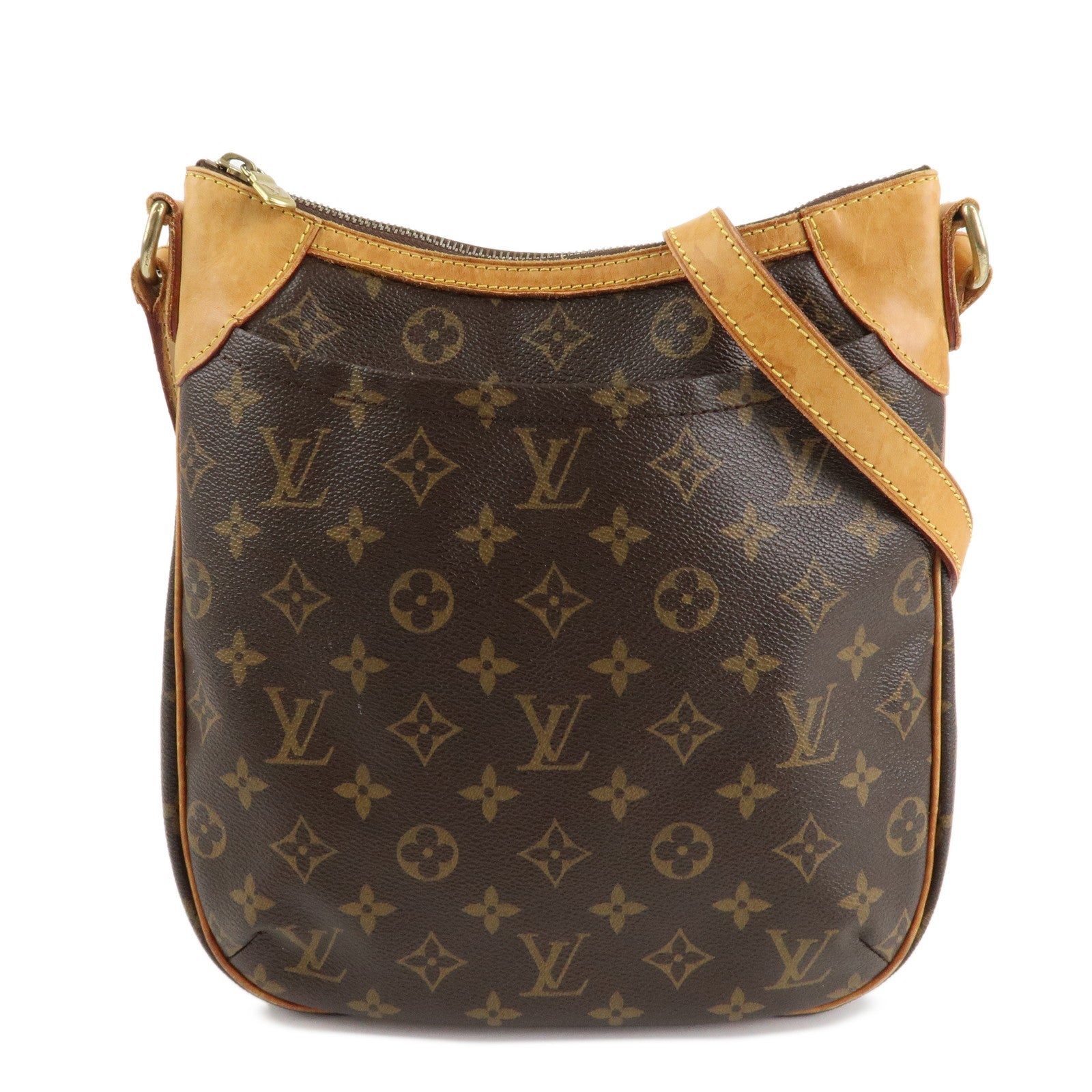 Louis Vuitton Monogram Odeon PM Shoulder Bag Brown M56390 Used