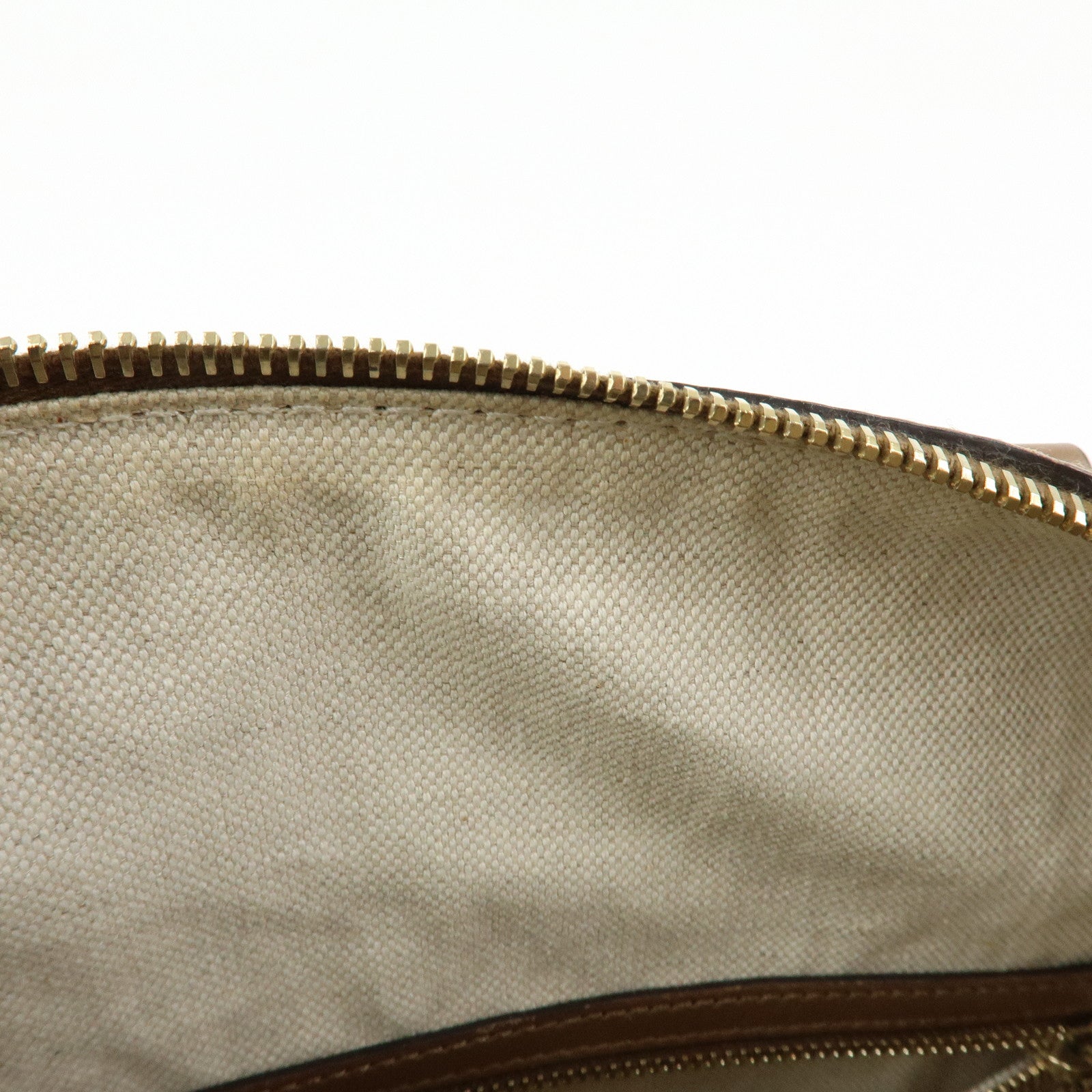 GUCCI Sherry GG Canvas Leather 2WAY Bag Boston Bag Beige 269876