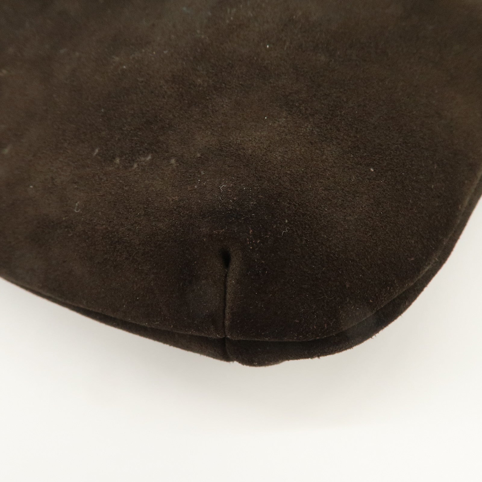 GUCCI Dionysus Suede Leather Shoulder Bag Dark Brown Black 001.4067 Used