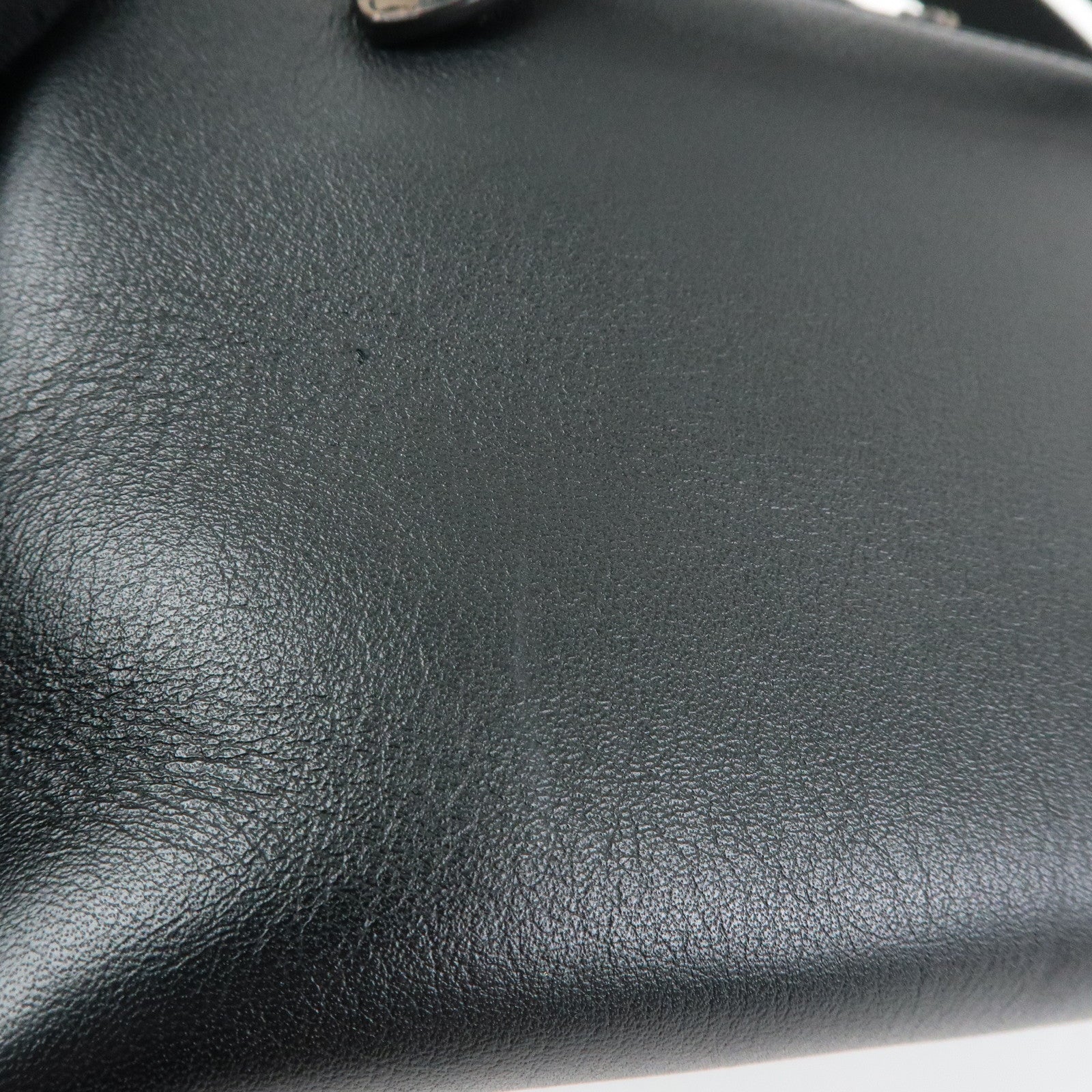 FENDI By The Way Zucca Leather 2Way Shoulder Bag Black Brown 8BL145