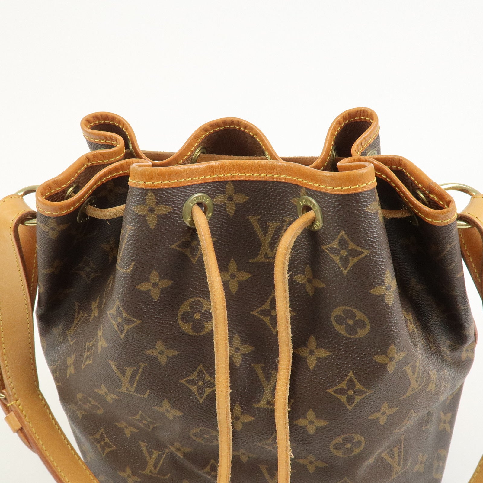 Louis Vuitton Monogram Petit Noe Shoulder Bag Brown M42226