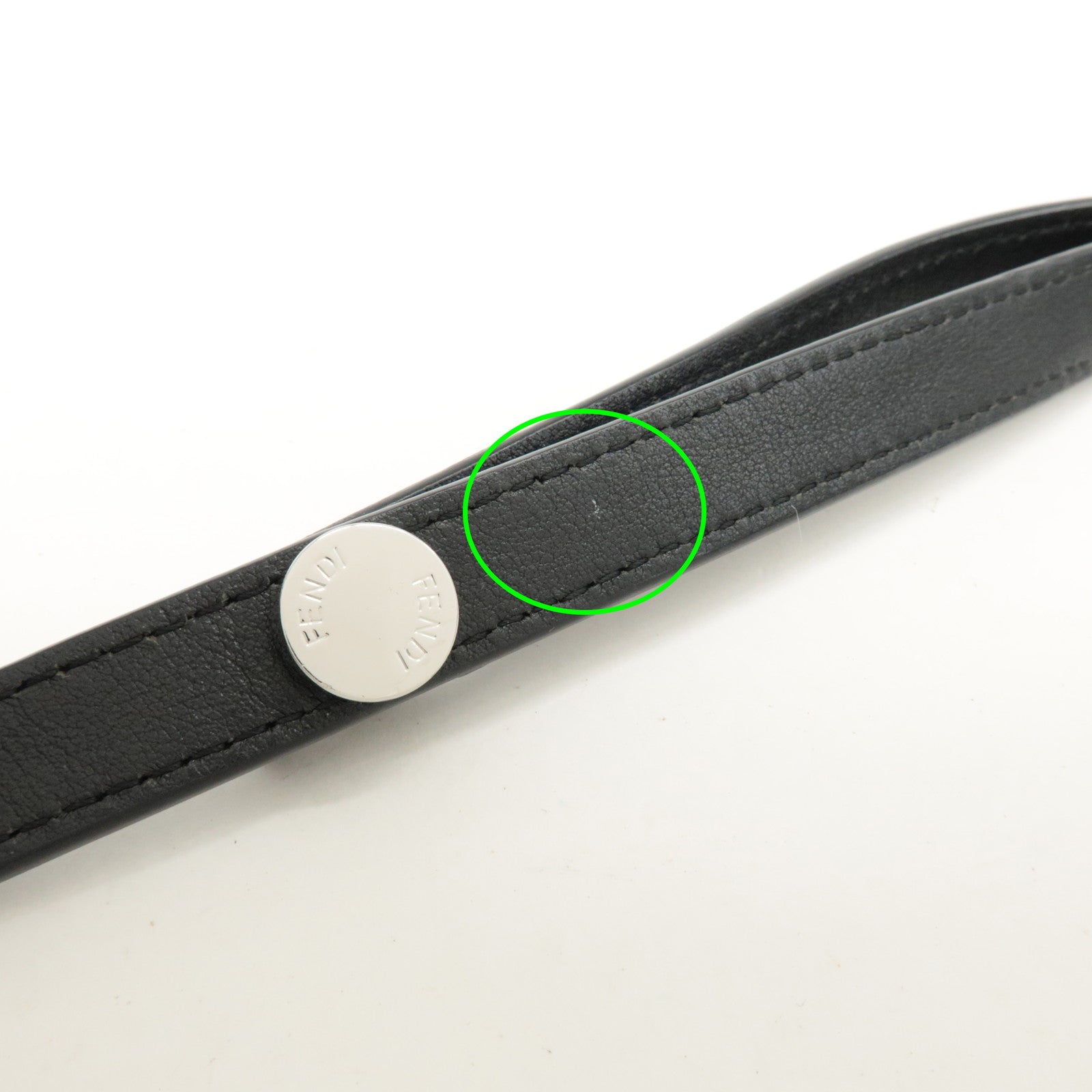 FENDI Zucca By The Way Leather 2Way Shoulder Bag Black Brown 8BL145 Used