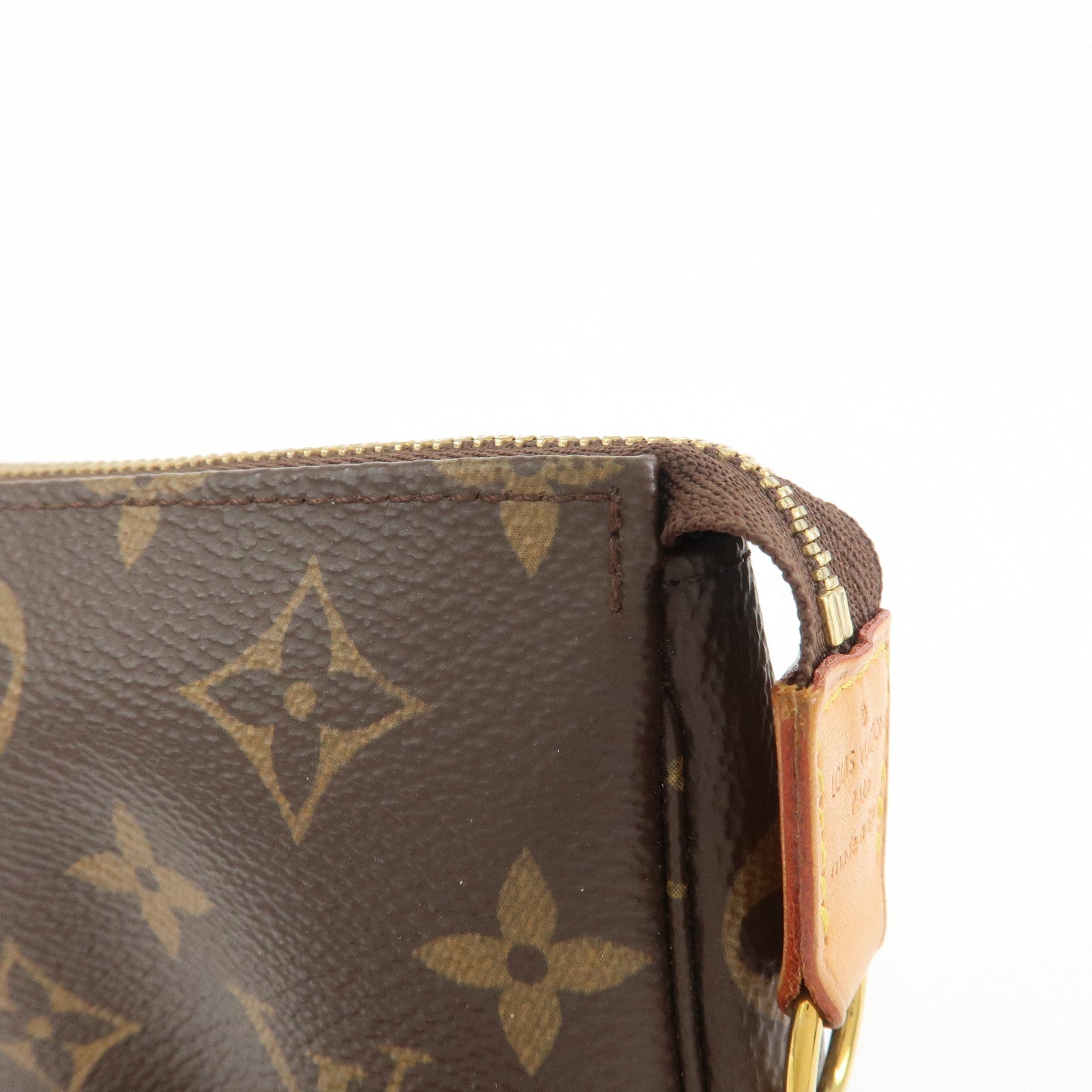 Louis Vuitton Monogram Mini Pochette Accessoires Hand Bag M58009