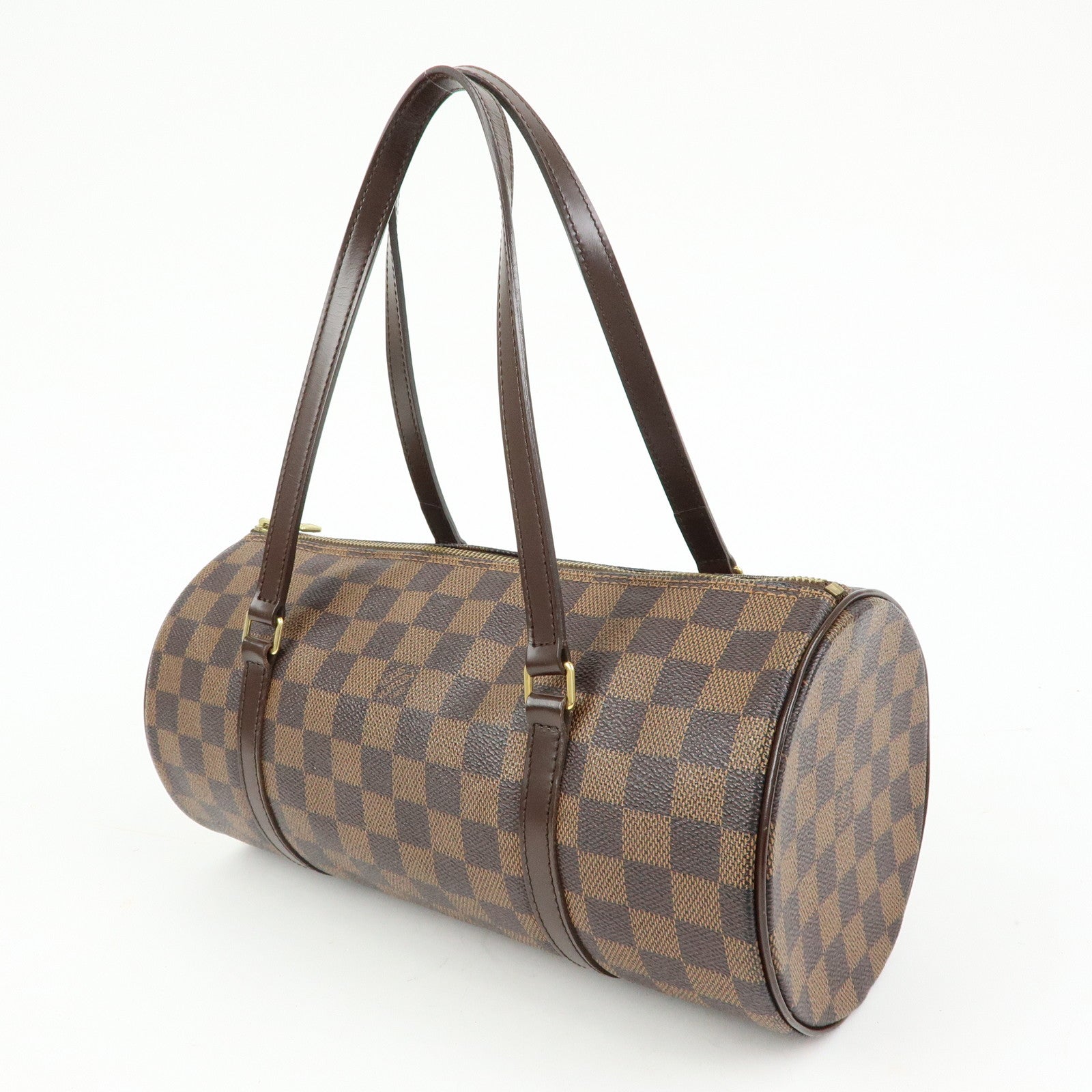 Louis Vuitton Damier Ebene Papillon 30 Hand Bag Brown N51303