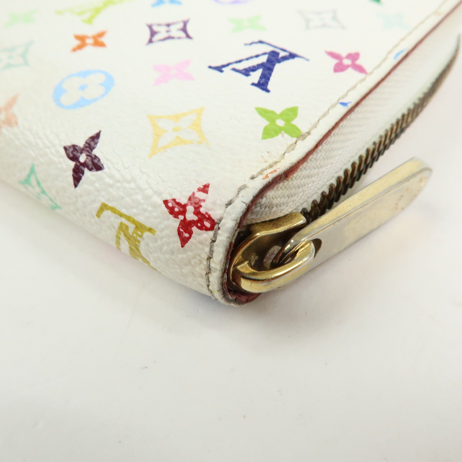 Louis Vuitton Monogram Multicolor Zippy Long Wallet Blanc M60241