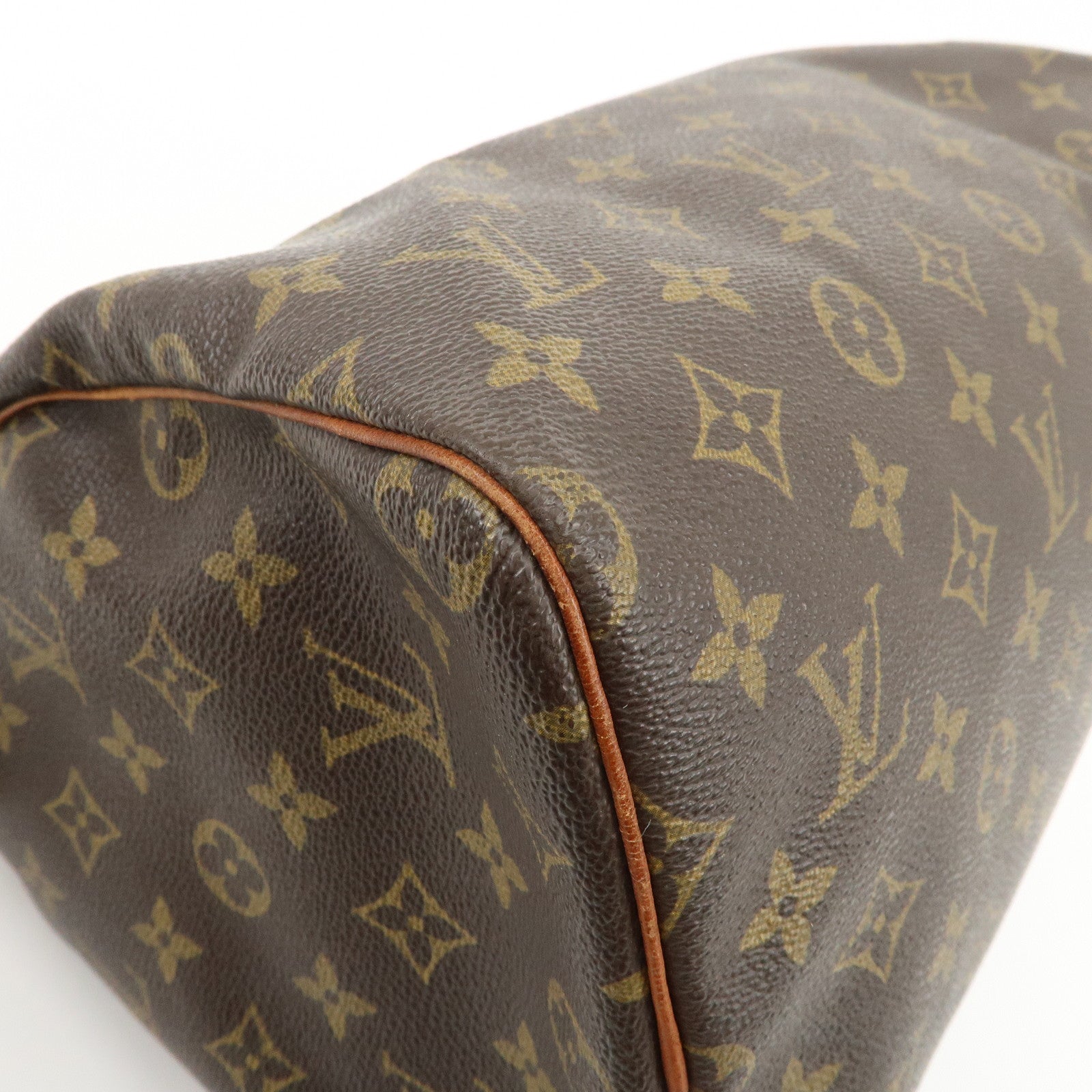 Louis Vuitton Monogram Speedy 30 Hand Bag Boston Bag Brown M41526 Used