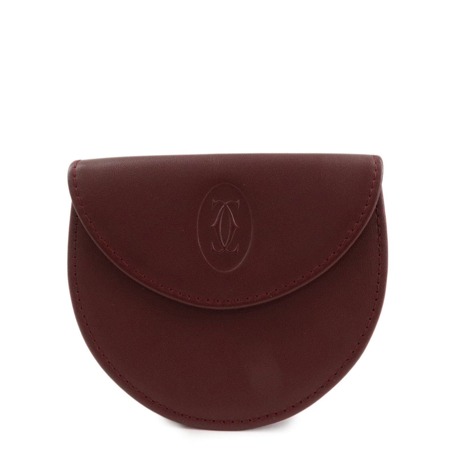 Cartier Must de Cartier Must Line Leather Coin Case L3000123 Used