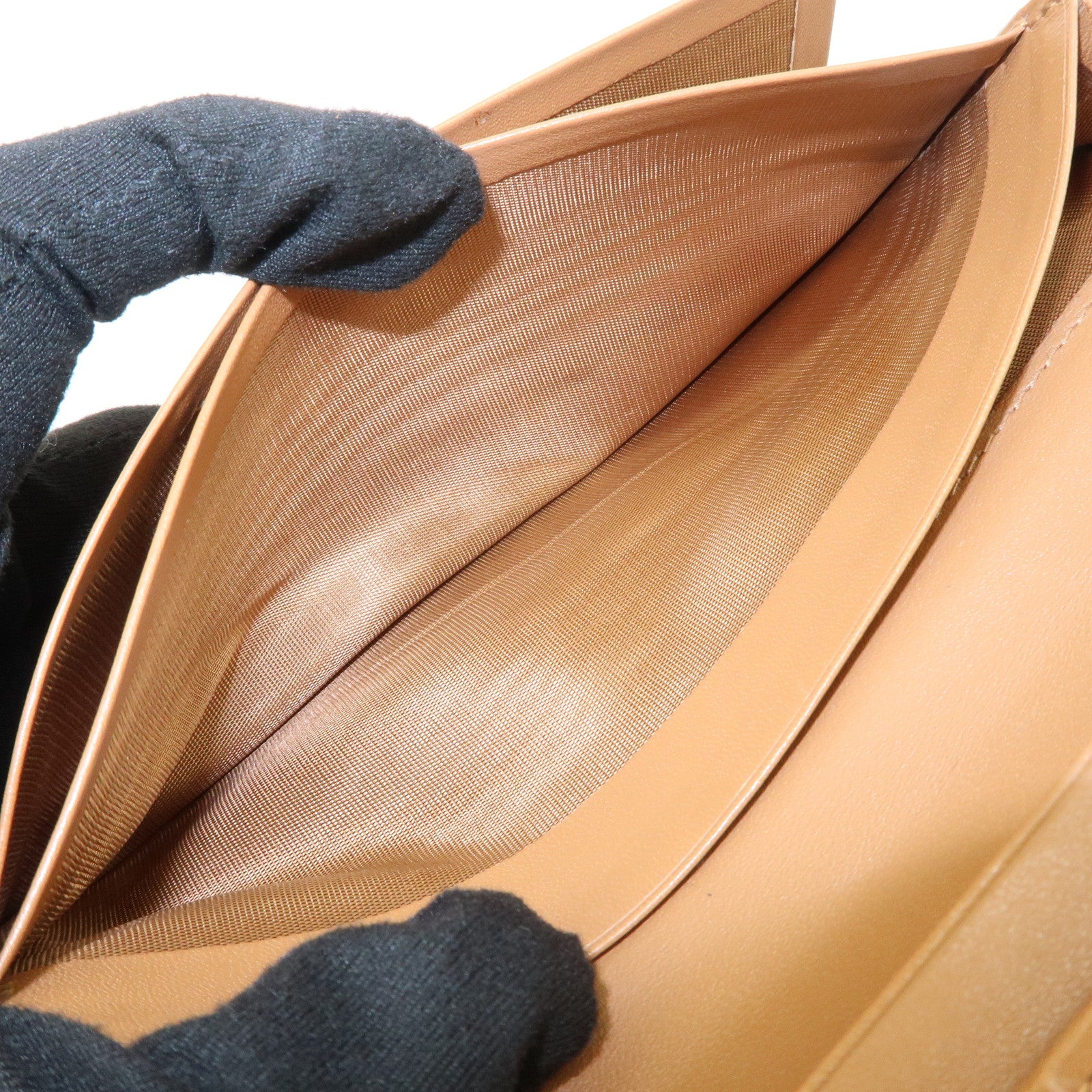 CELINE Macadam PVC Leather Long Wallet Brown