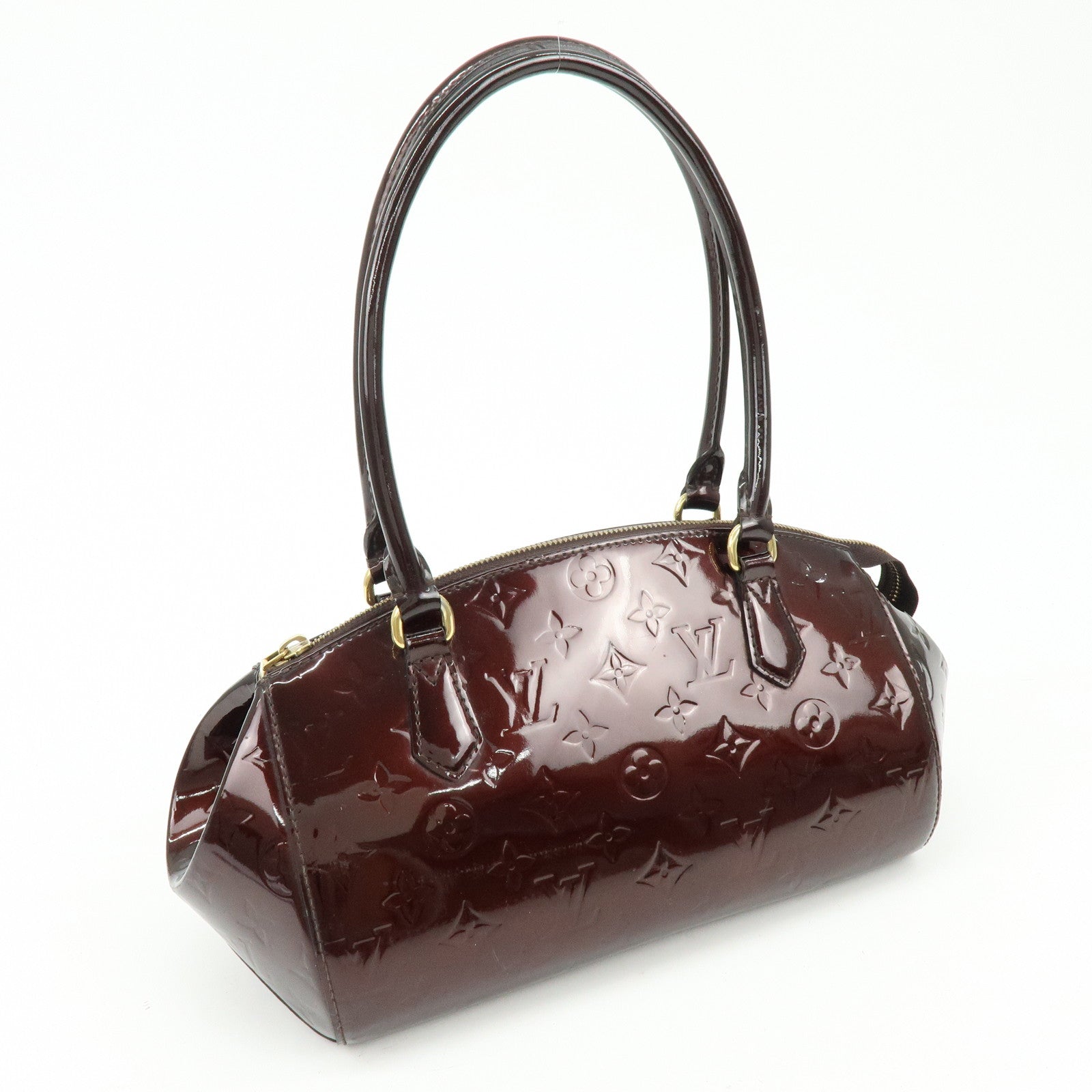 Louis Vuitton Monogram Vernis Leather Sherwood PM Hand Bag M91493
