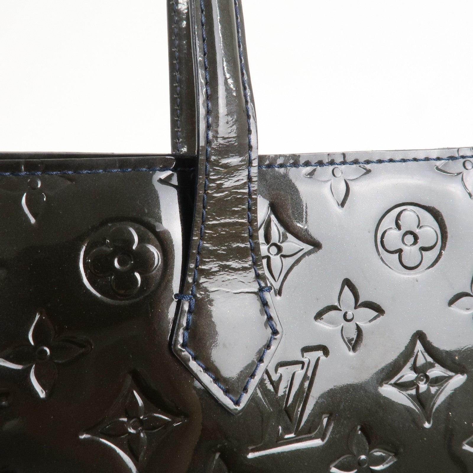 Louis Vuitton Monogram Vernis Leather Wilshire MM Hand Bag M91439