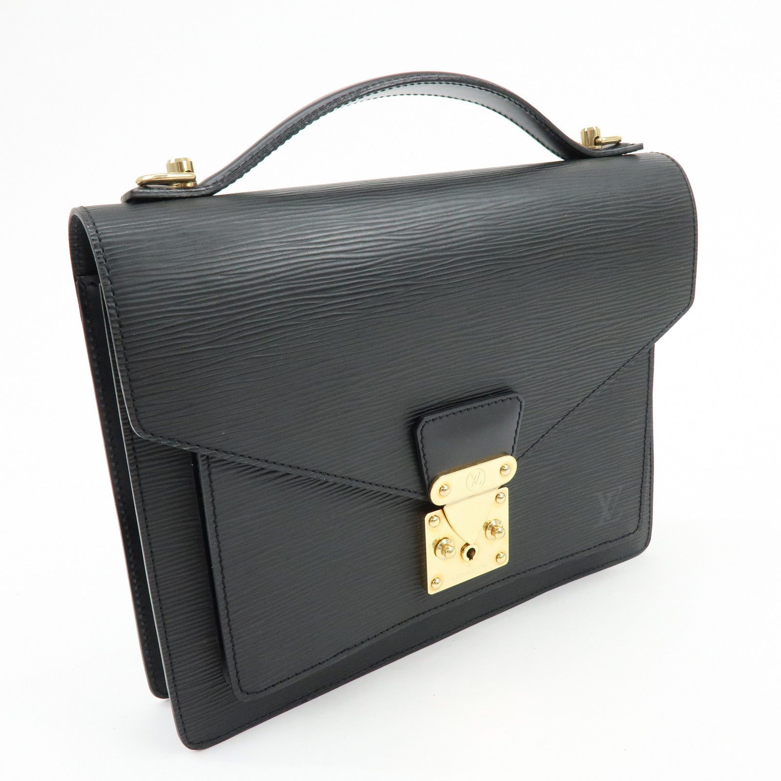 Louis Vuitton Epi Monceau 2Way Shoulder Bag Hand Bag Noir M52122