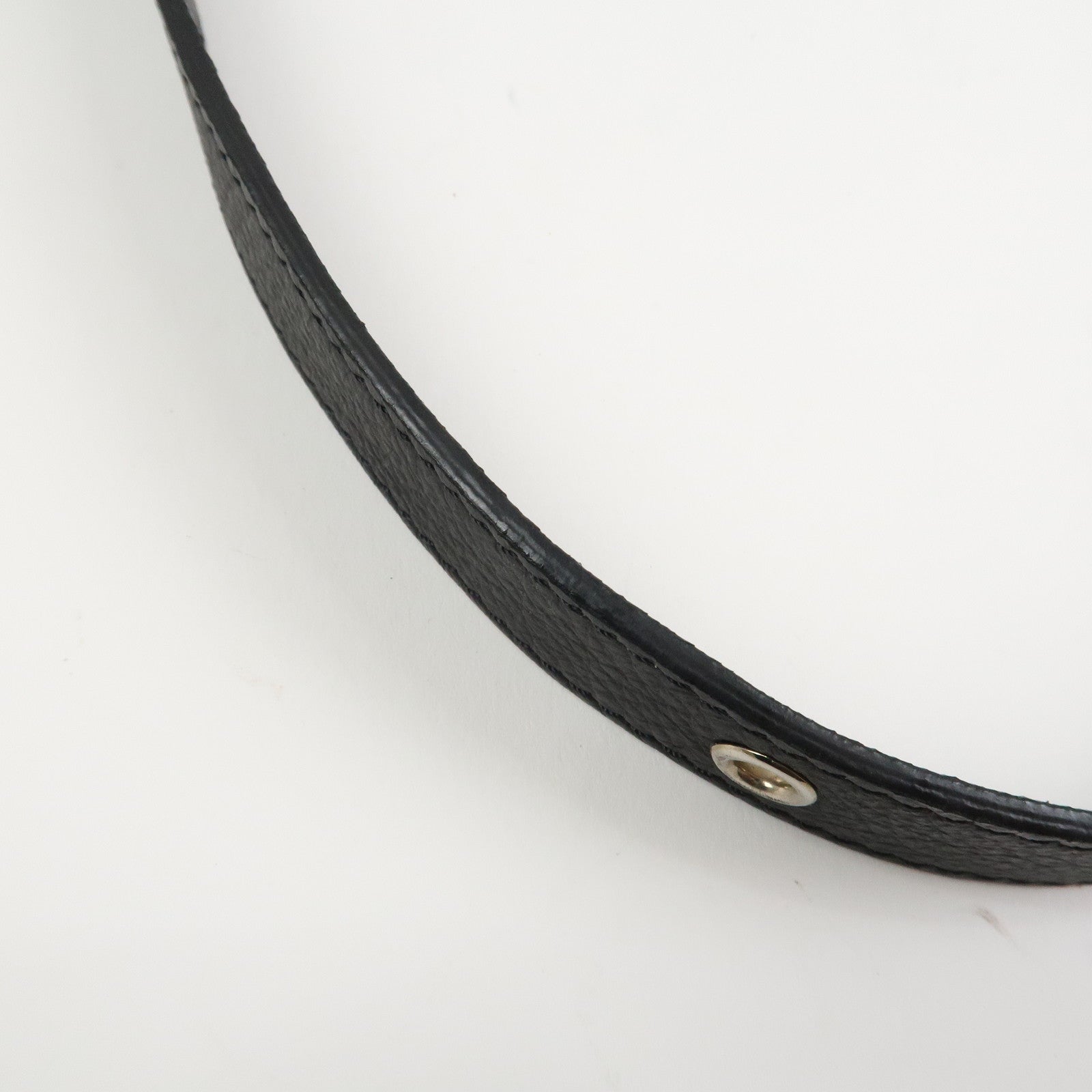 CELINE Macadam Leather Pillow Small 2Way Hand Shoulder Bag Black