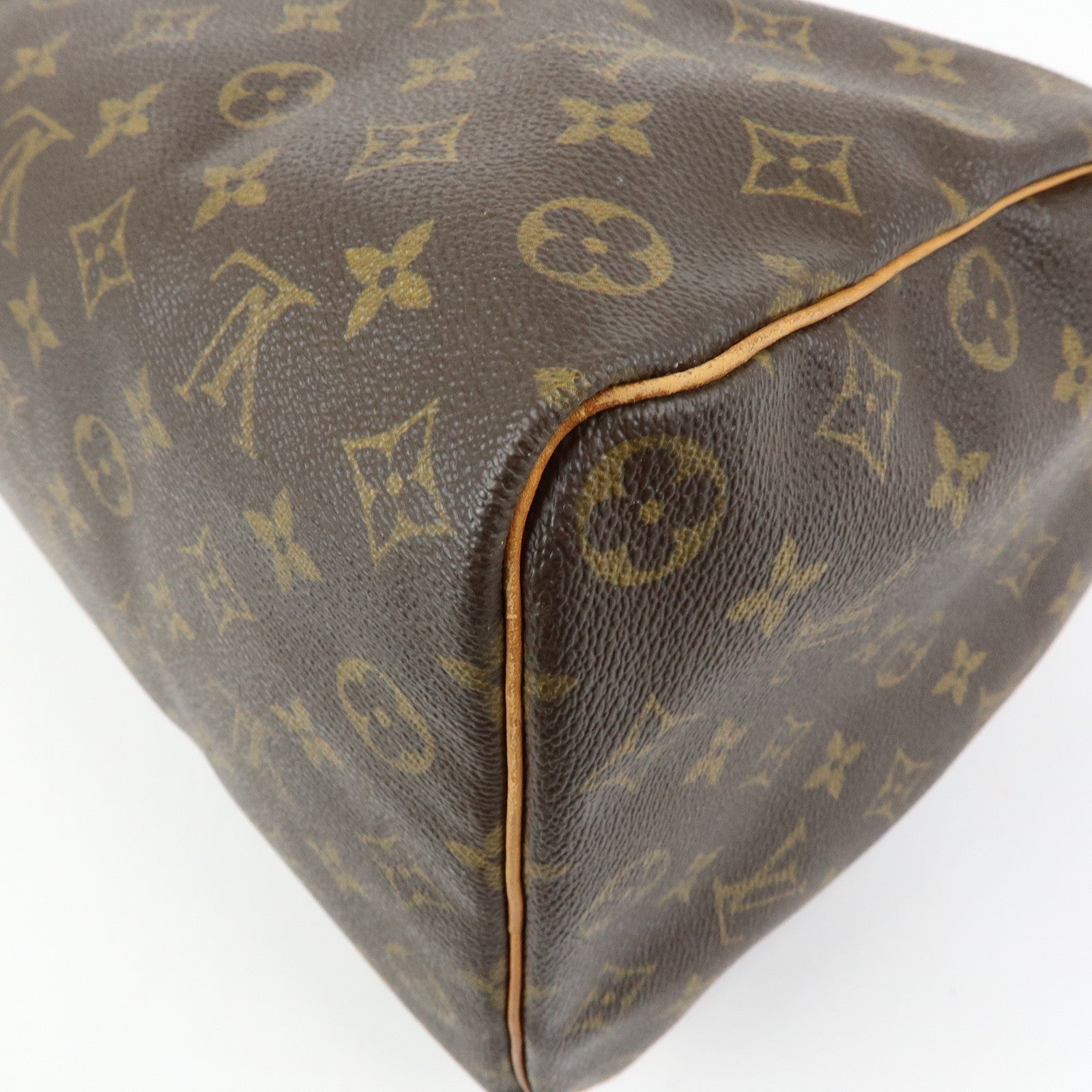 Louis Vuitton Monogram Speedy 35 Boston Bag Hand Bag Brown M41524