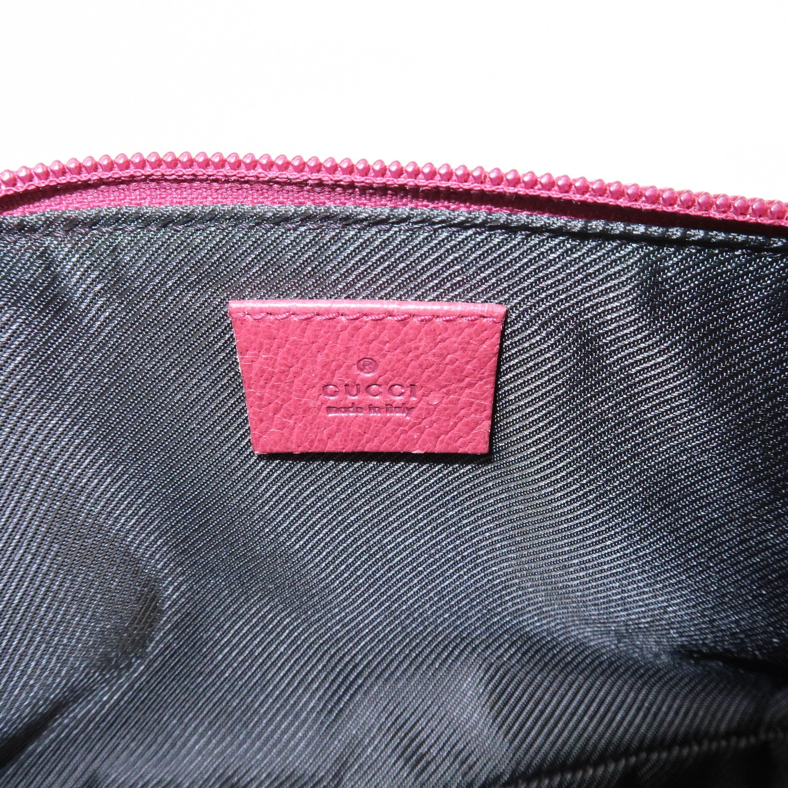 GUCCI Boat Bag Logo GG Monogram Canvas Hand Bag Beige Pink 07198