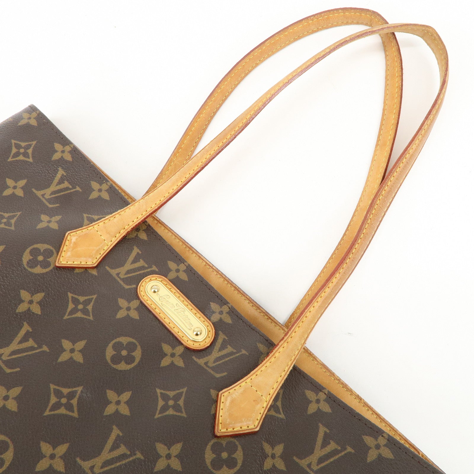 Louis Vuitton Monogram Wilshire MM Tote Bag Brown M45644