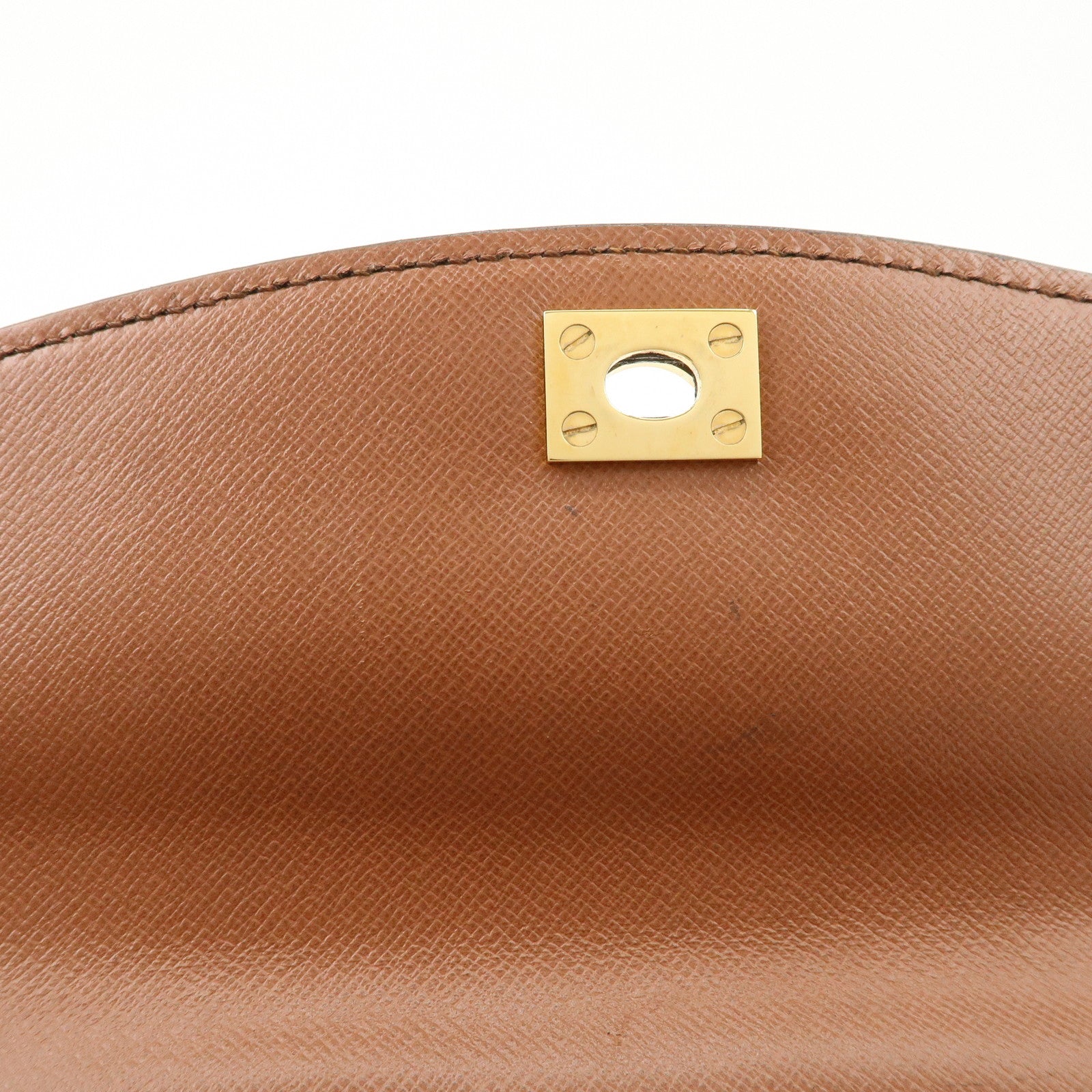 Louis Vuitton Monogram Malesherbes Hand Bag Brown M51379 Used