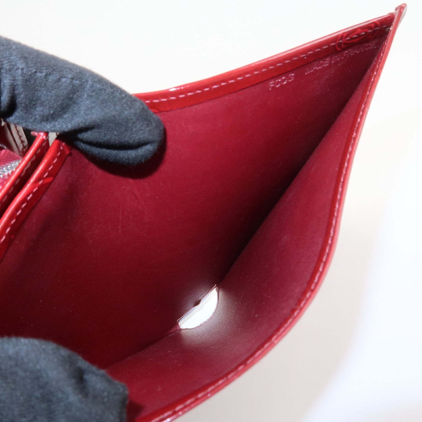 Cartier Happy Birthday Leather Compact Wallet Bordeaux