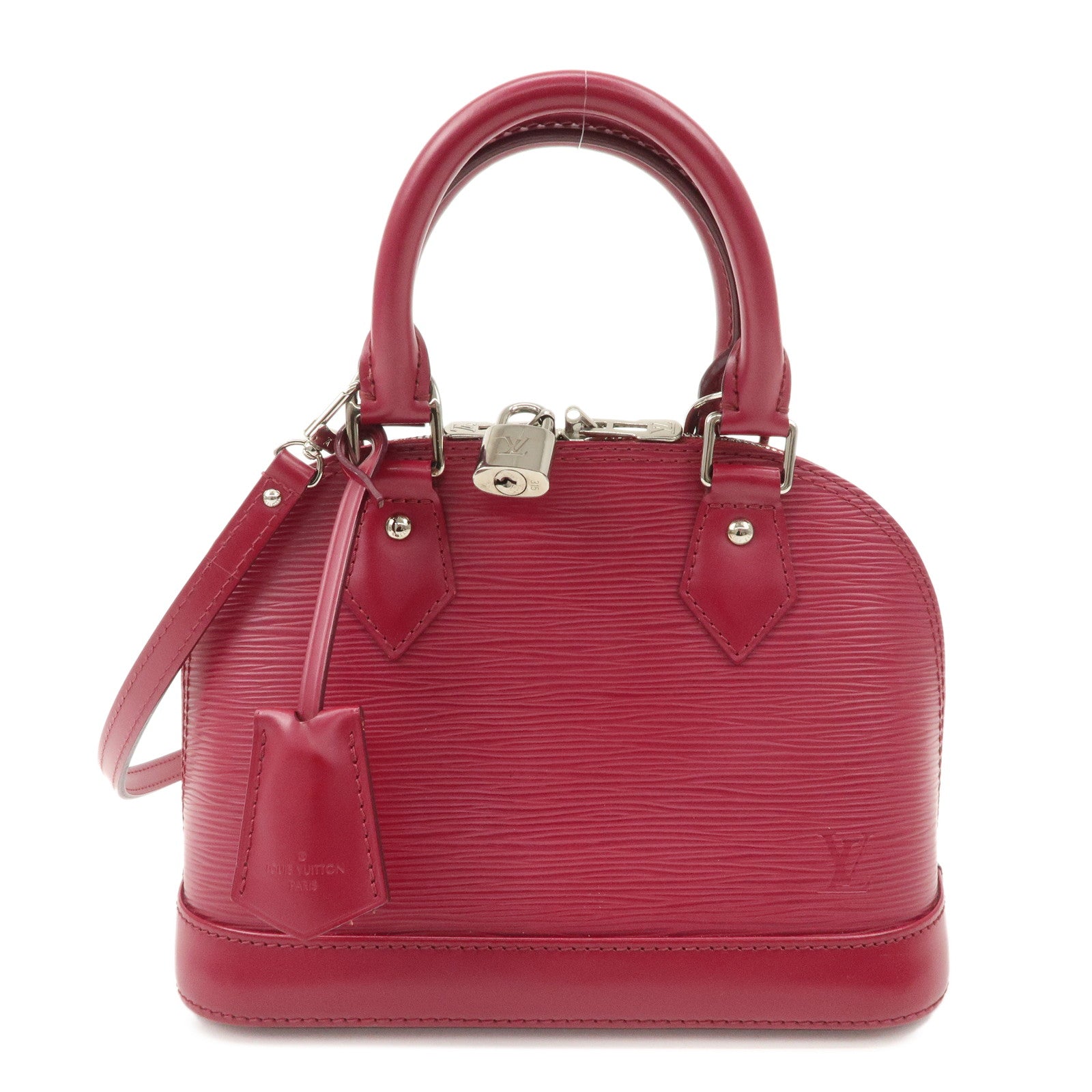 Louis Vuitton Epi Alma BB Hand Bag Shoulder Bag Fuchsia M40851