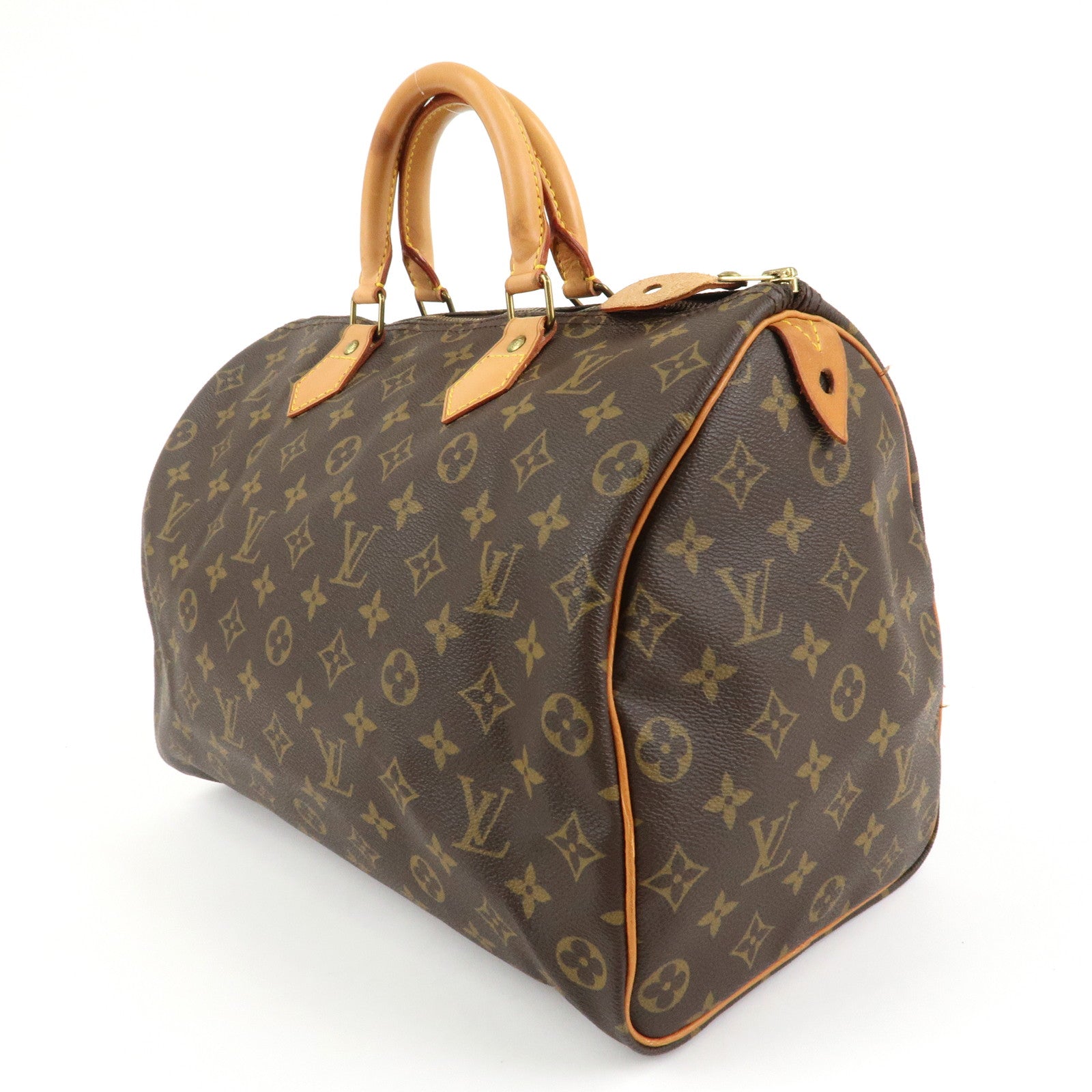 Louis Vuitton Monogram Speedy 35 Boston Bag Hand Bag M41524 Used