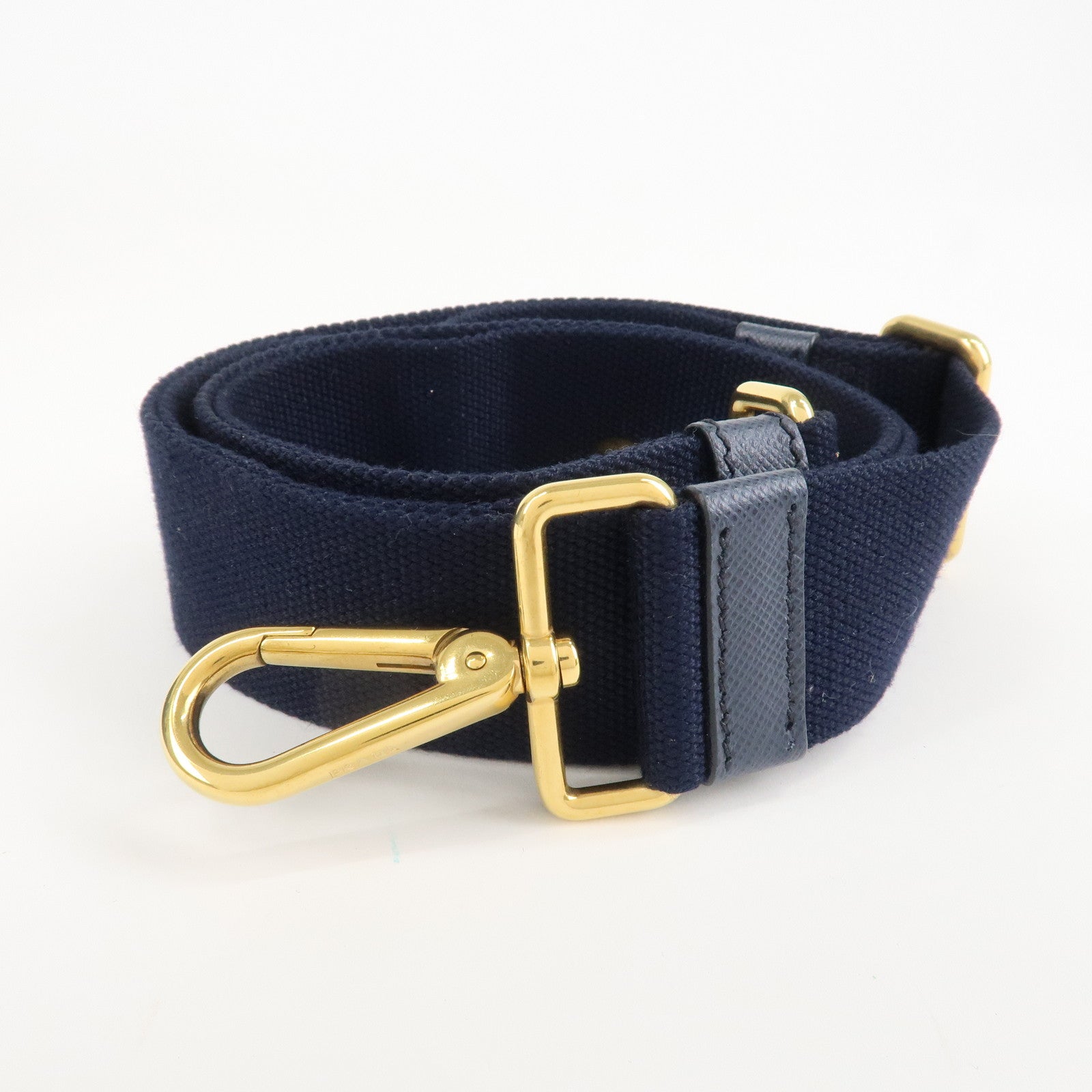 PRADA Logo Canapa Mini Denim 2Way Tote Bag Shoulder Bag Blue 1BG439 Used