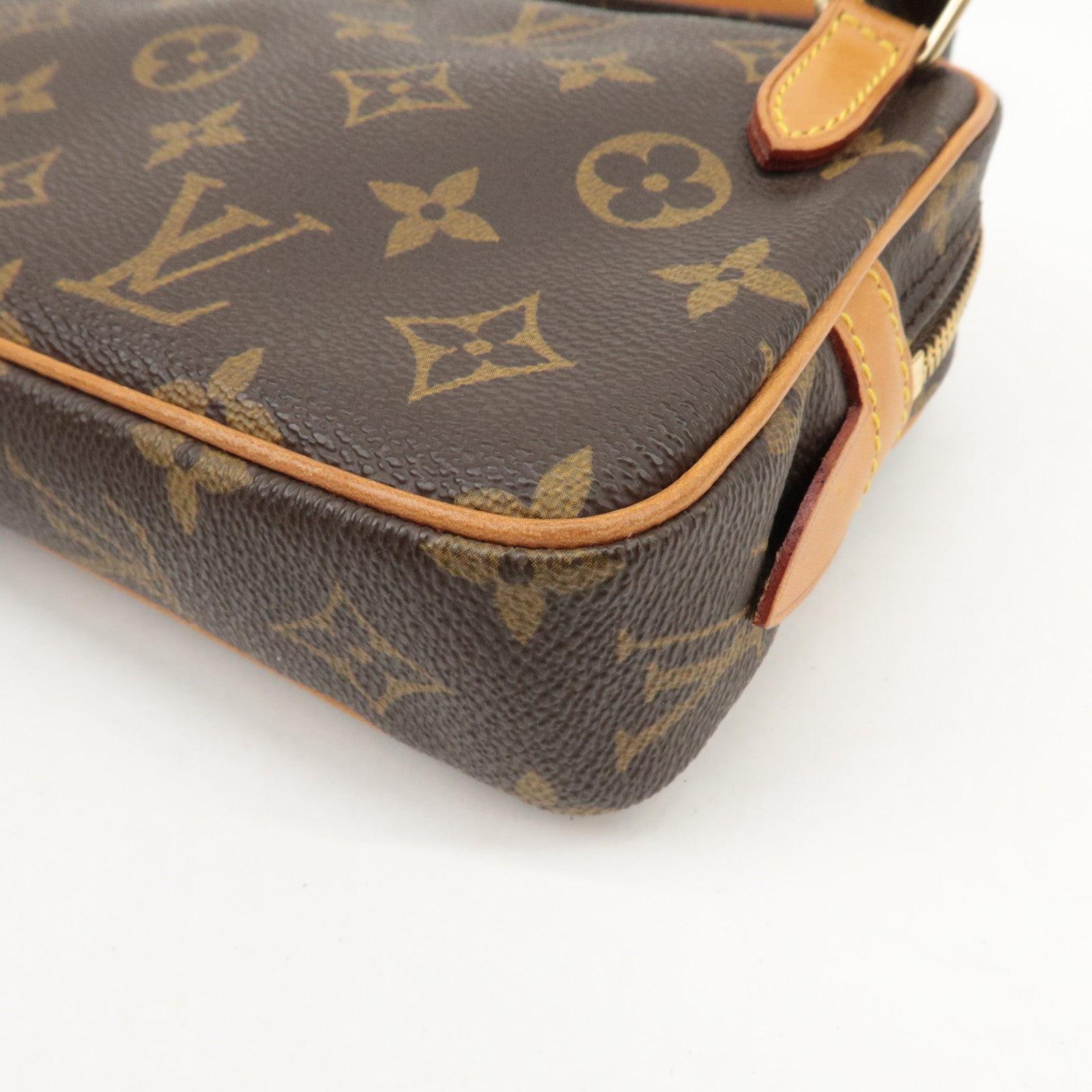 Louis Vuitton Monogram Pochette Marly Bandouliere Bag Brown M51828 Used