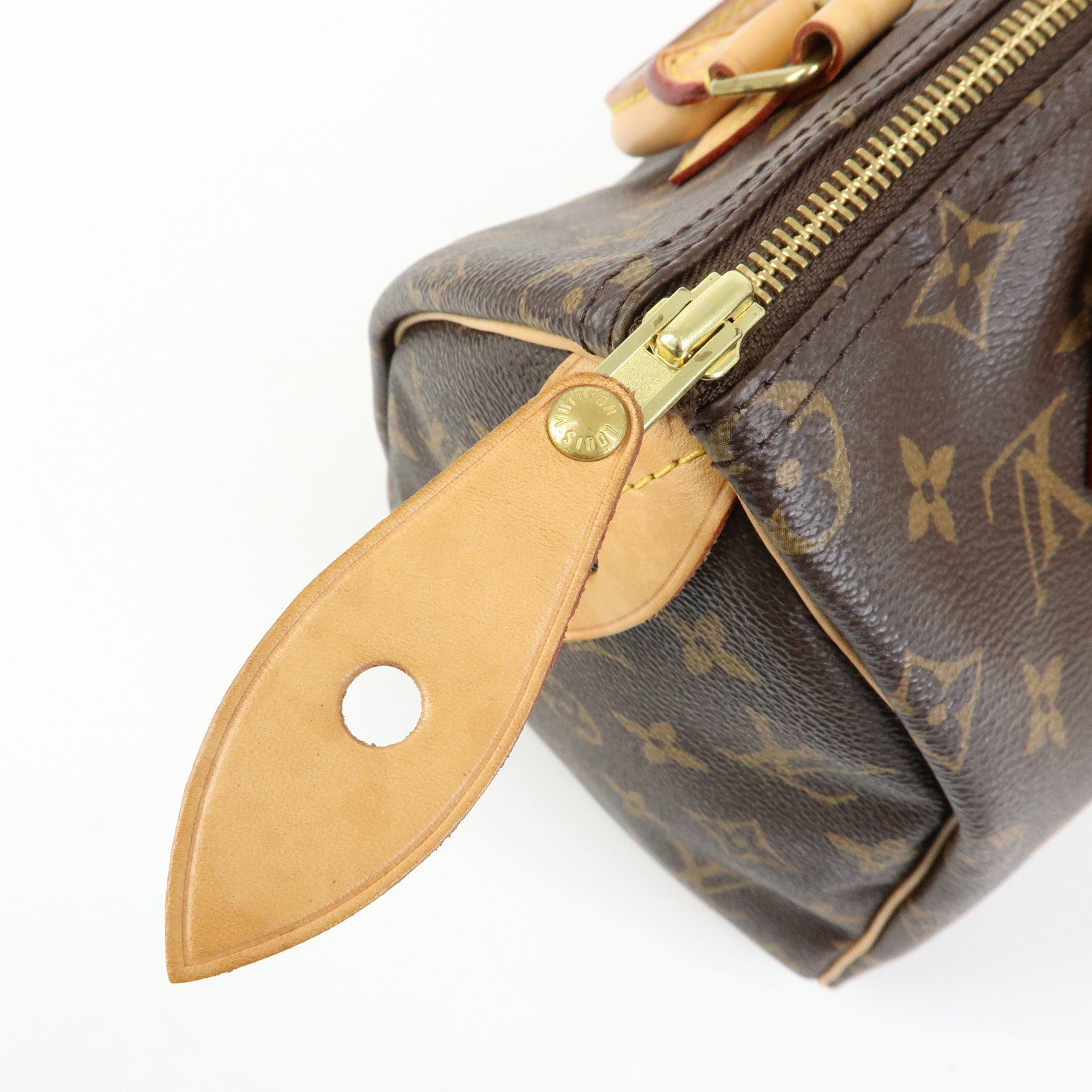 Louis Vuitton Monogram Speedy 25 Hand Bag Boston Bag Brown M41109