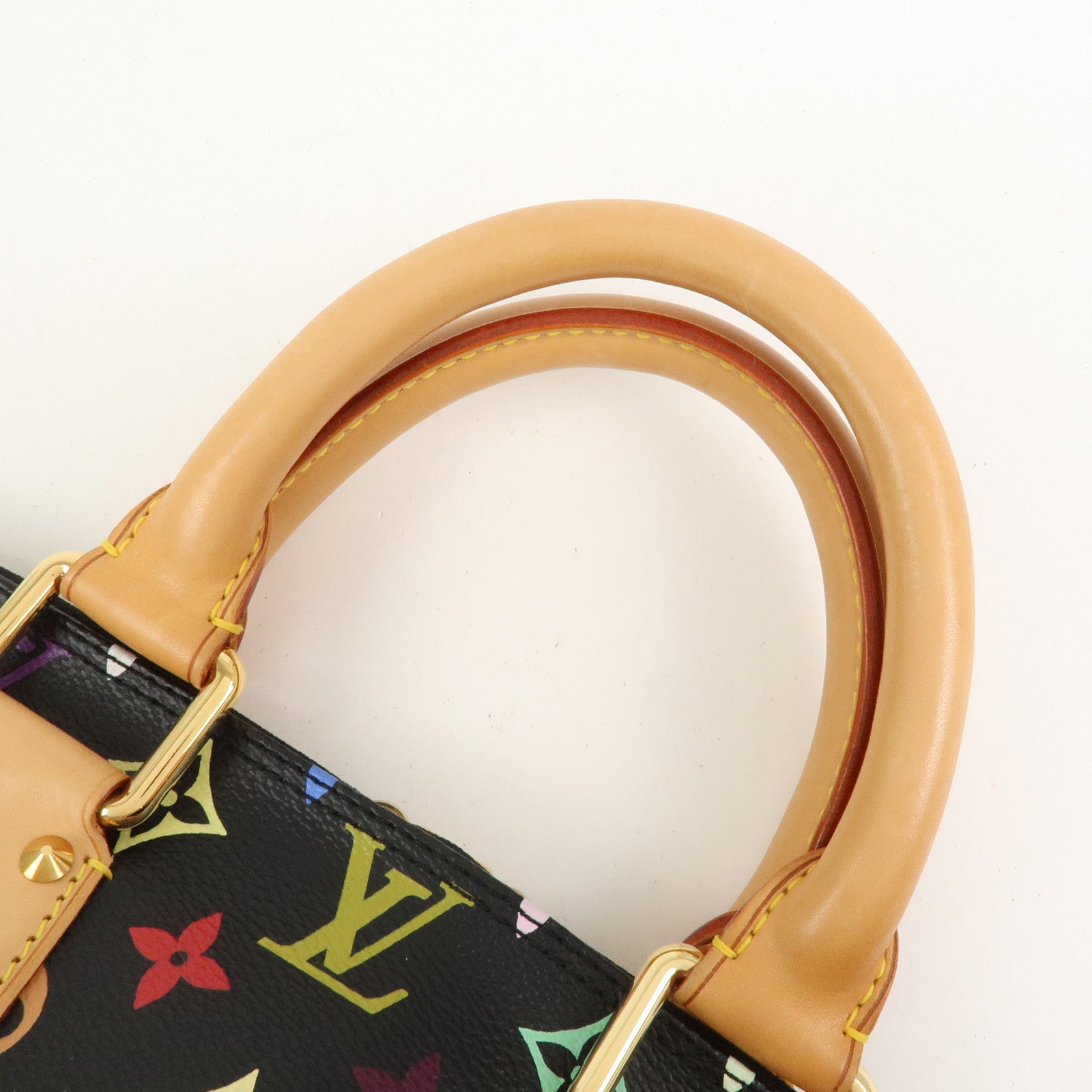 Louis Vuitton Monogram Multicolor Alma Hand Bag Noir M92646