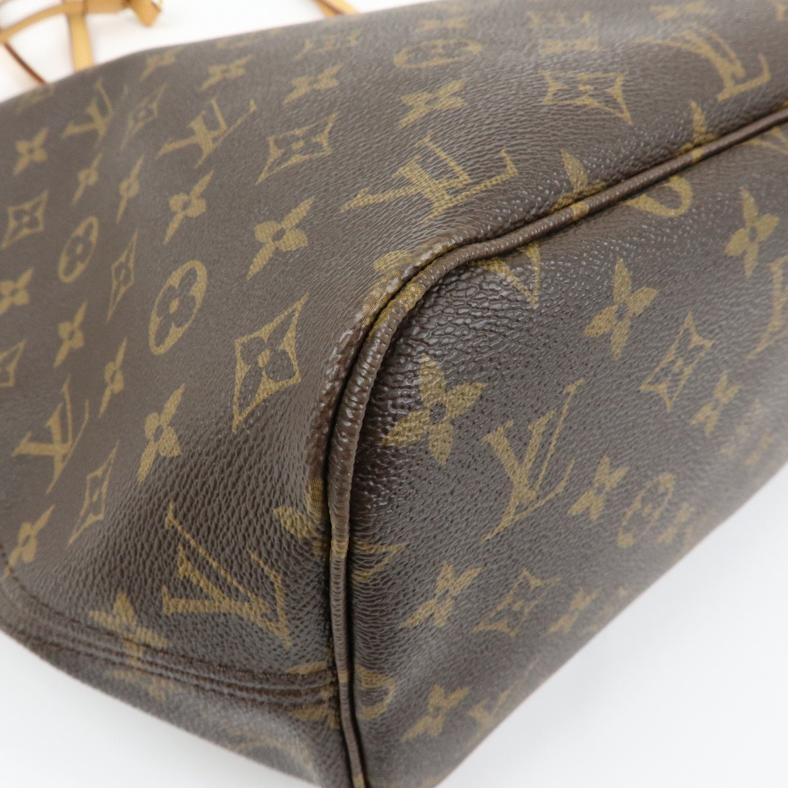 Louis Vuitton Monogram Neverfull MM Tote Shoulder Bag Brown M40156
