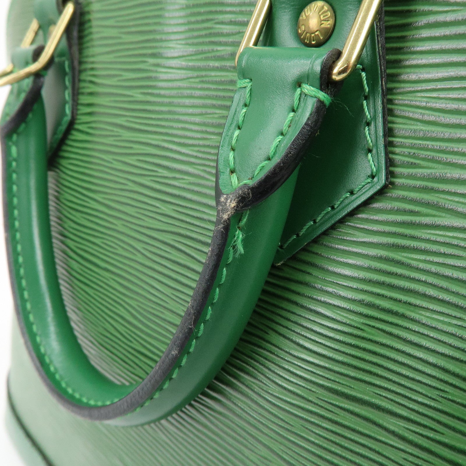 Louis Vuitton Epi Alma Hand Bag Borneo Green M52144