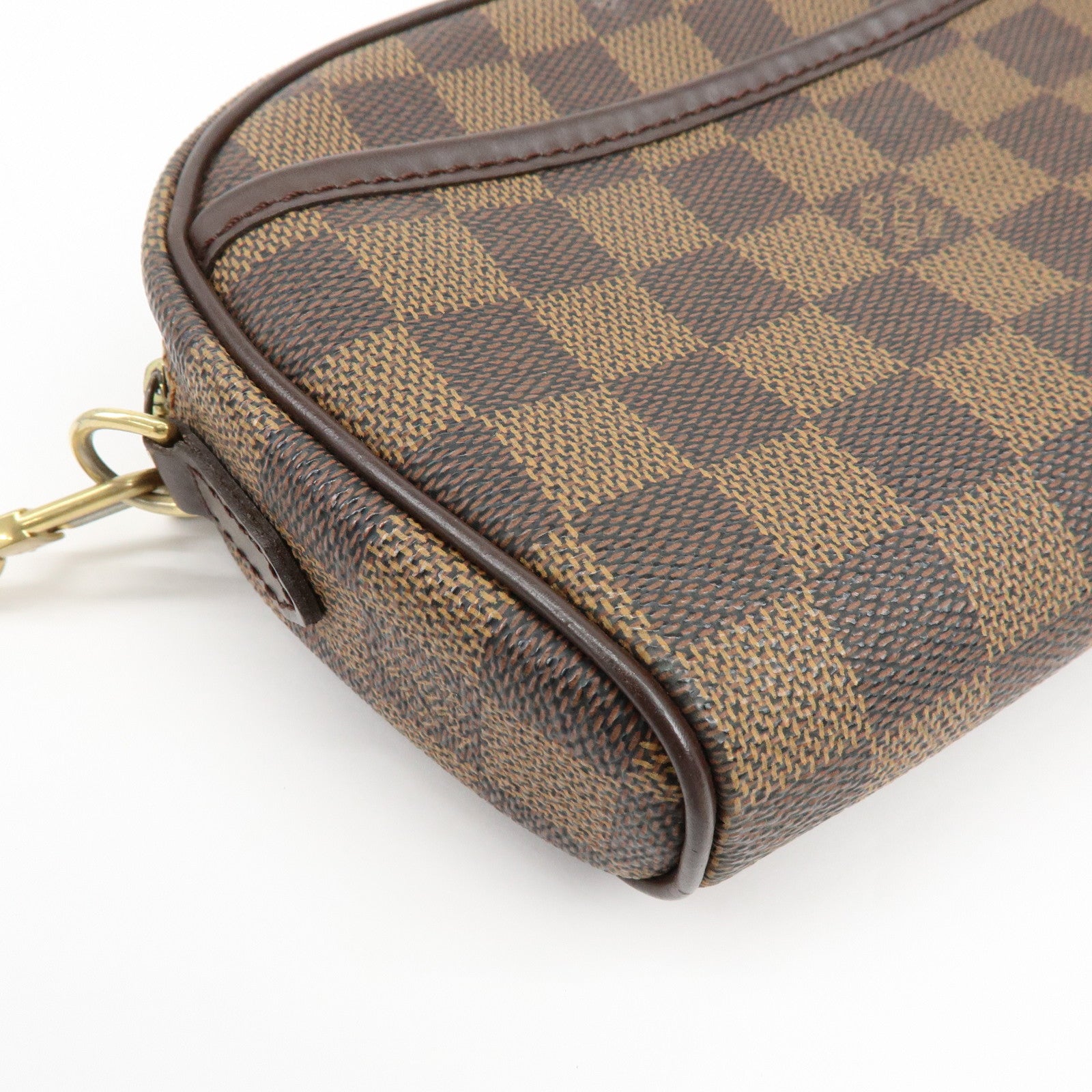 Louis Vuitton Damier Pochette Ipanema Shoulder Bag Ebene N51296