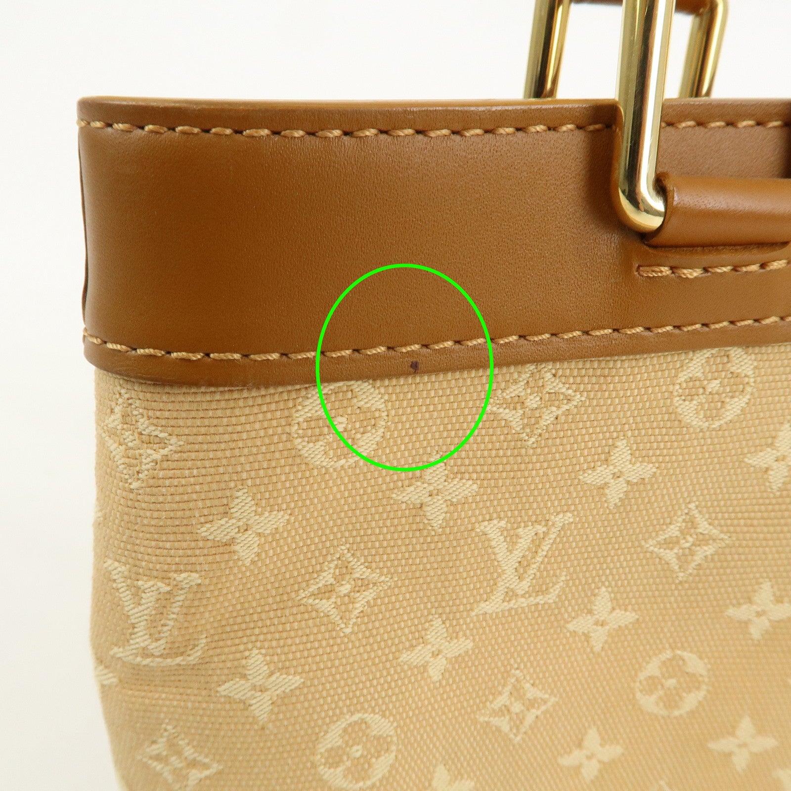 Louis Vuitton Monogram Mini Lucille PM Hand Bag Beige M92684