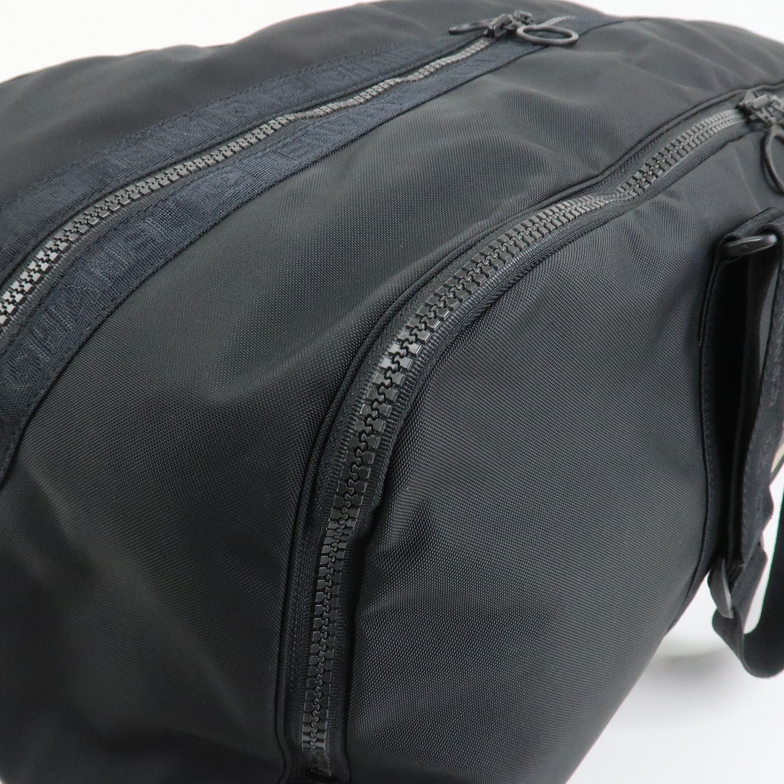 CHANEL Sport Line COCO Mark Nylon Boston Bag Shoulder Bag Black