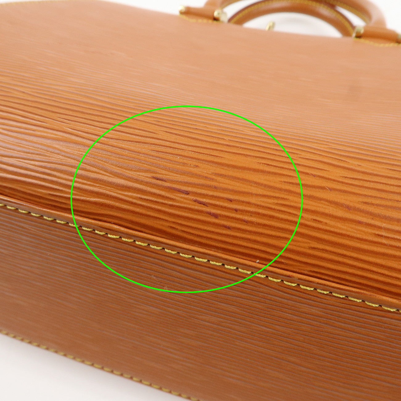 Louis Vuitton Epi Pont Neuf Hand Bag Zipang Gold M52058 Used