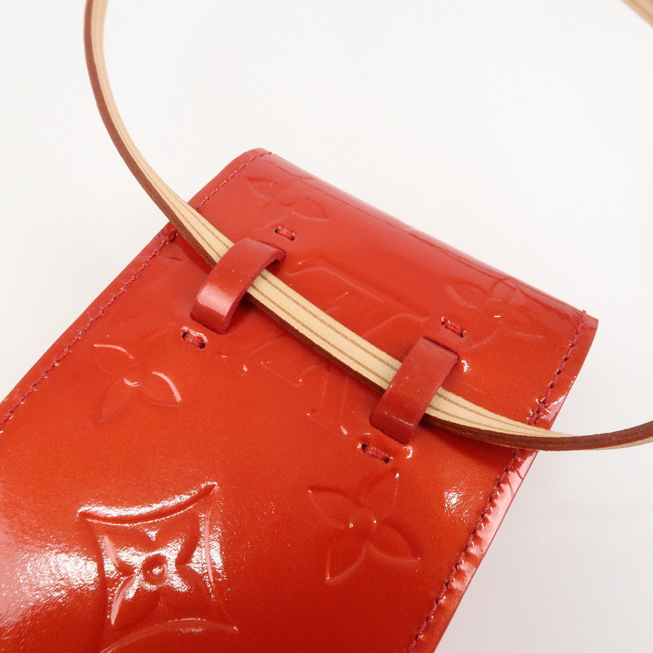 Louis Vuitton Monogram Vernis Green Cigarette Case Rouge M91155