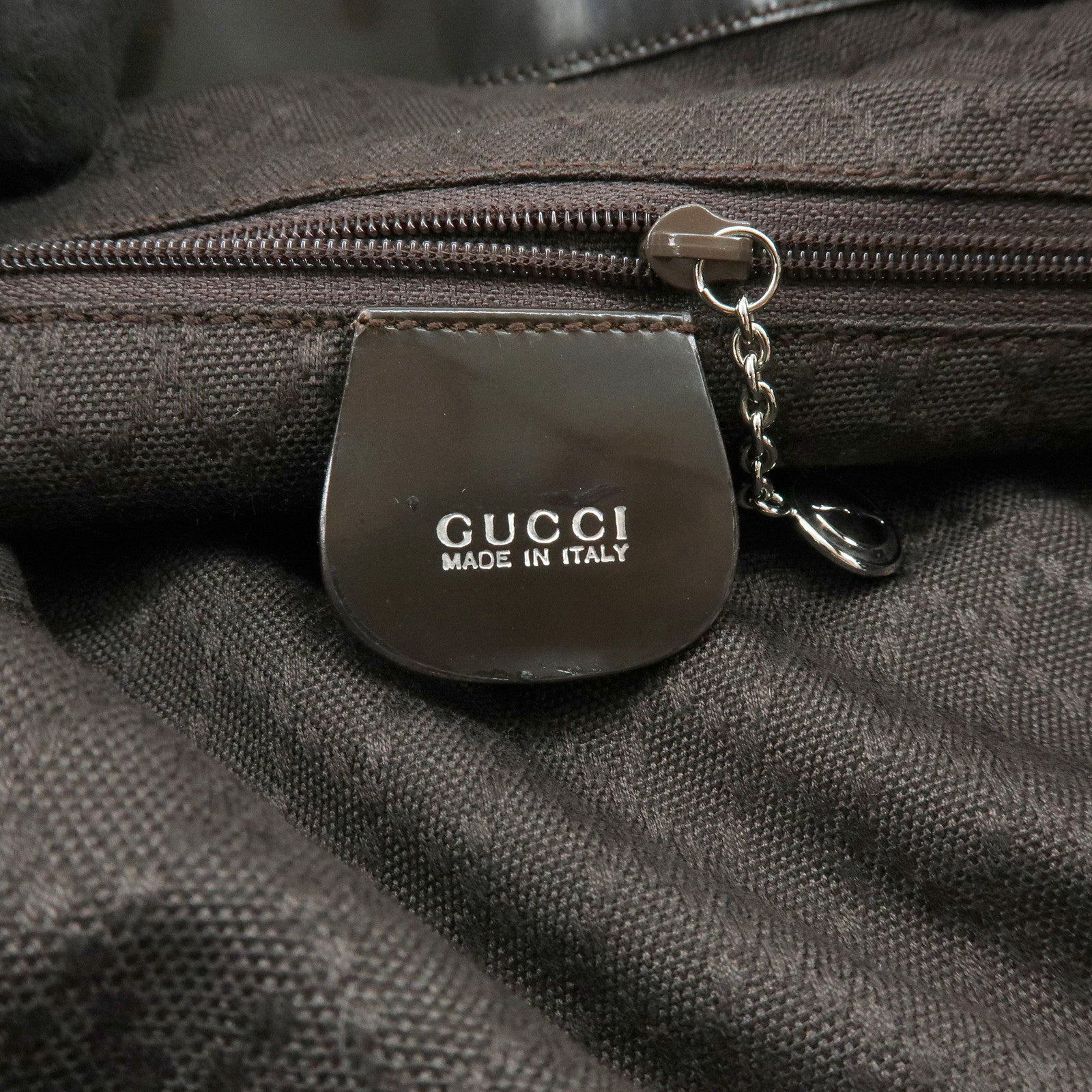 GUCCI Bamboo Nylon Leather 2Way Bag Hand Bag Shoulder Bag 001・2852