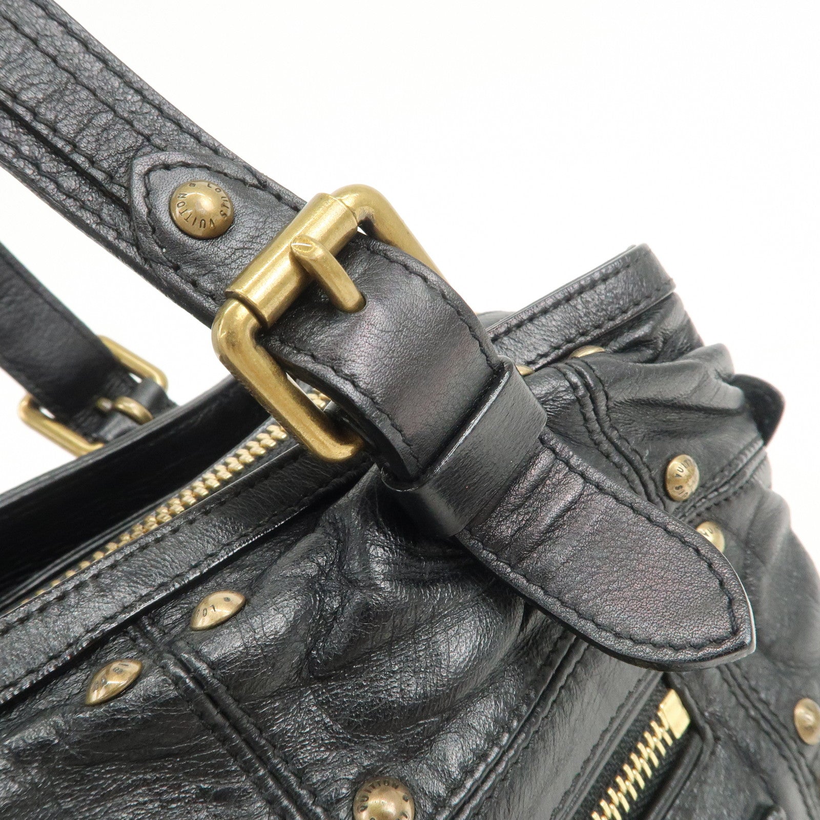 Louis Vuitton Cruise Line Rivet Shoulder Bag Noir Black M95346