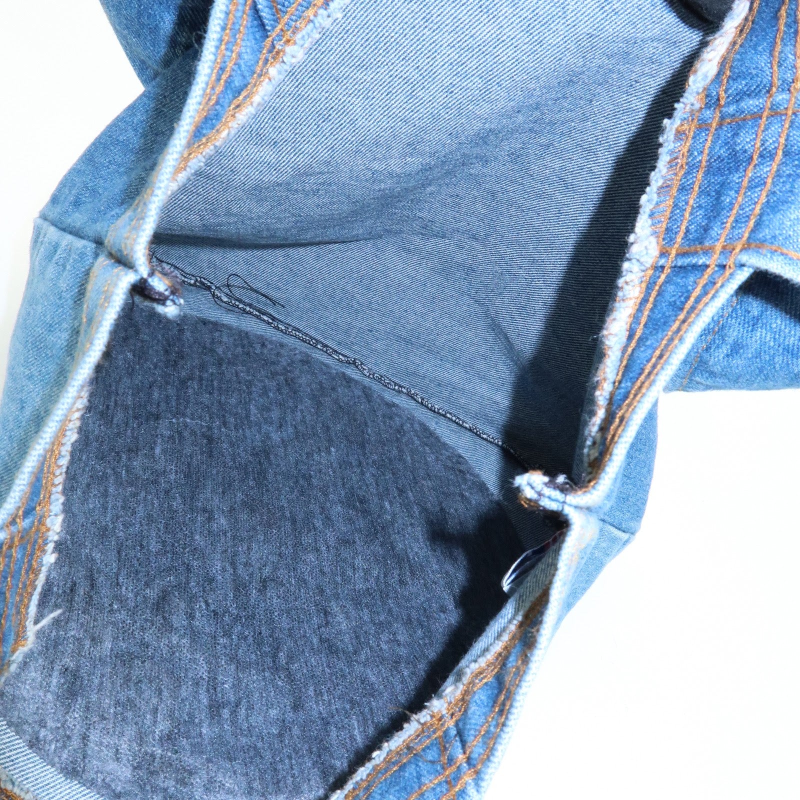 HUNTING WORLD Denim Tote Bag Hand Bag Blue