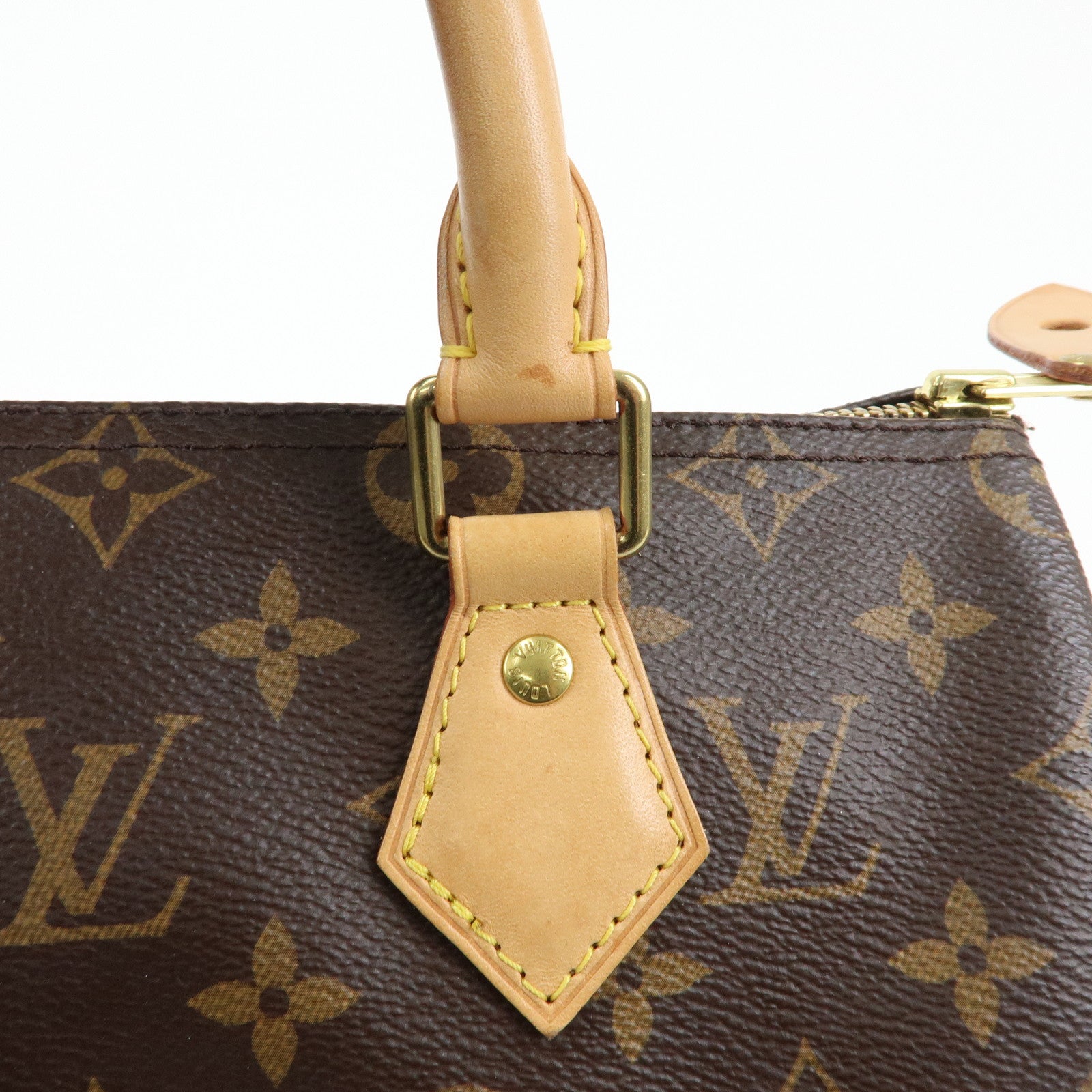 Louis Vuitton Monogram Speedy 25 Hand Bag Boston Bag Brown M41109