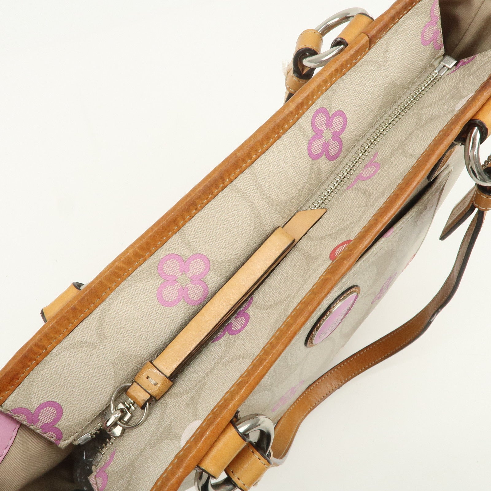 COACH Signature PVC Canvas Leather Set of 3 Shoulder Bag