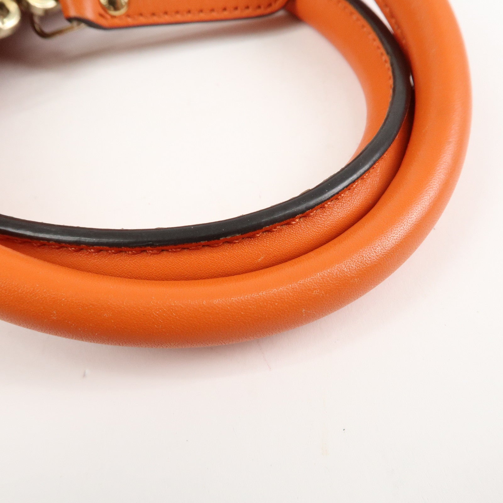 GUCCI Micro Guccissima 2Way Hand Bag Shoulder Bag Orange 449654