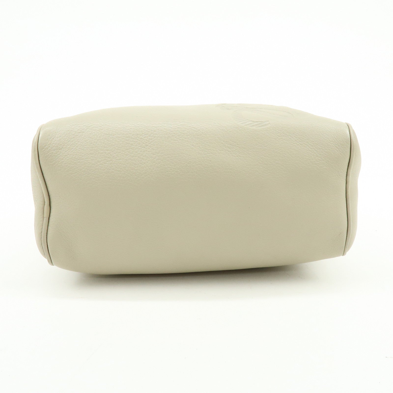 LOEWE Anagram Leather Shoulder Bag Crossbody Bag Ivory