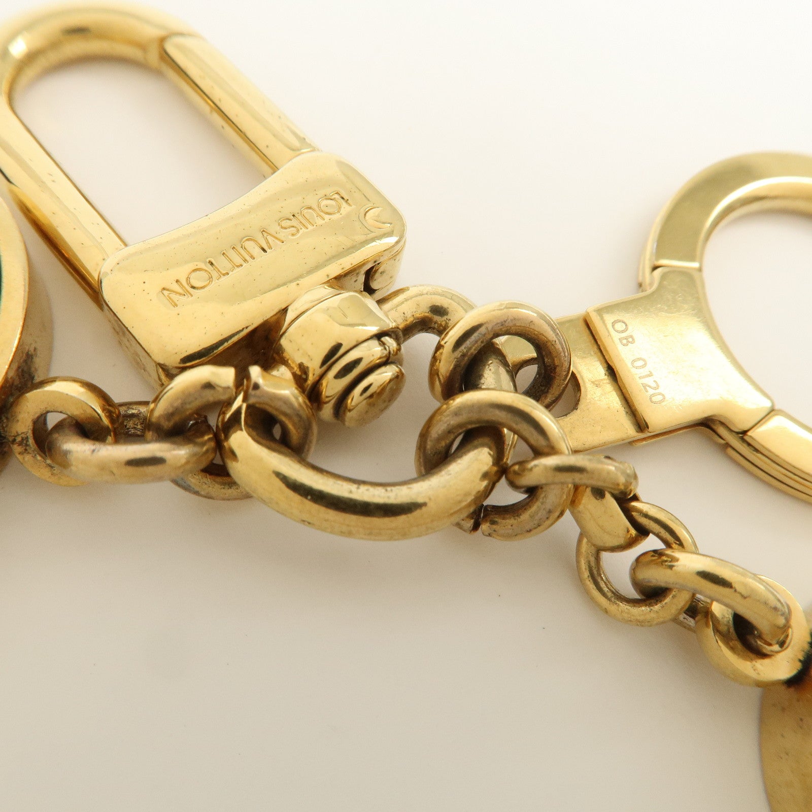 Louis Vuitton Porte Cles Confidence Bag Charm Key Chain Gold M65088