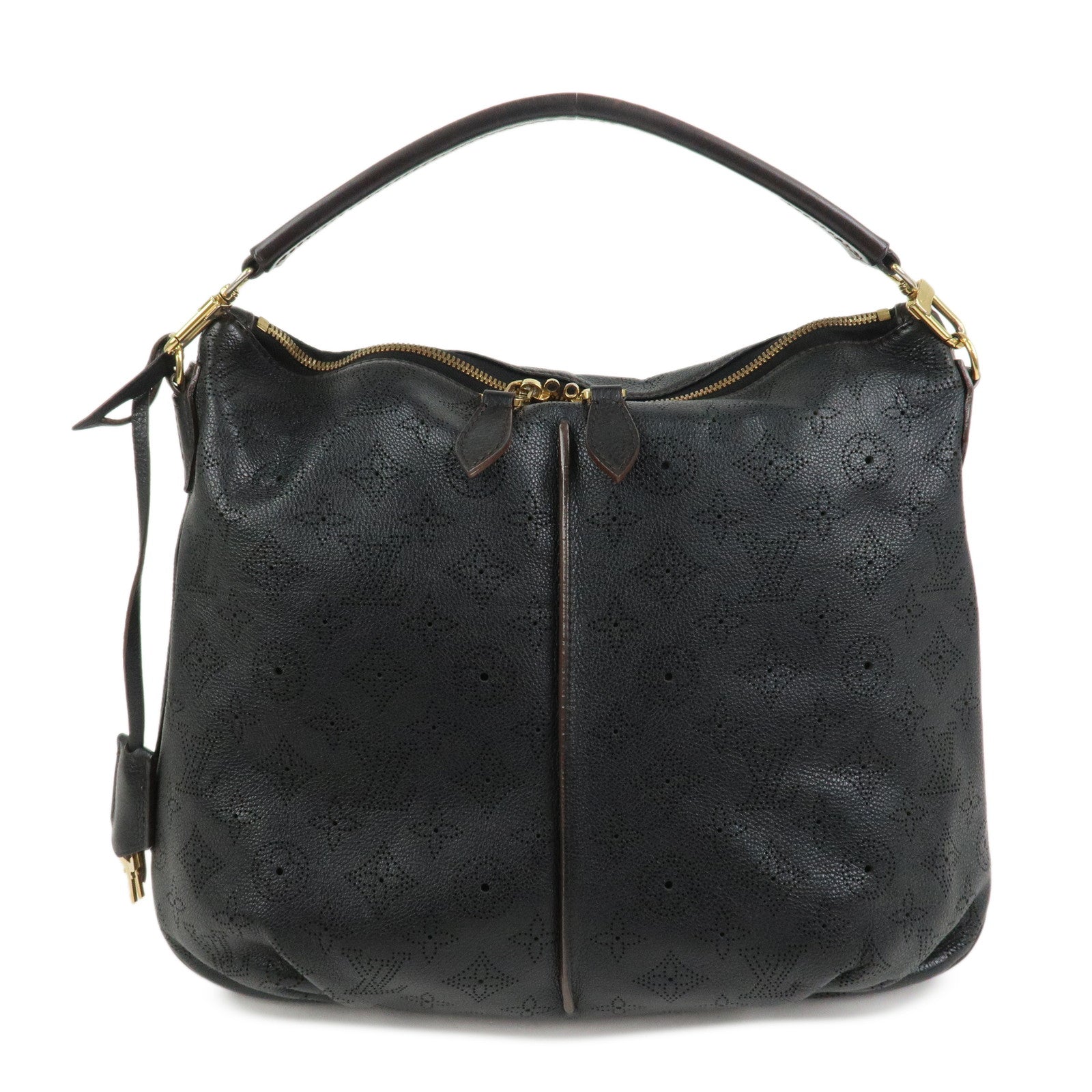 Louis Vuitton Monogram Mahina Selene MM 2Way Hand Bag Noir M93987