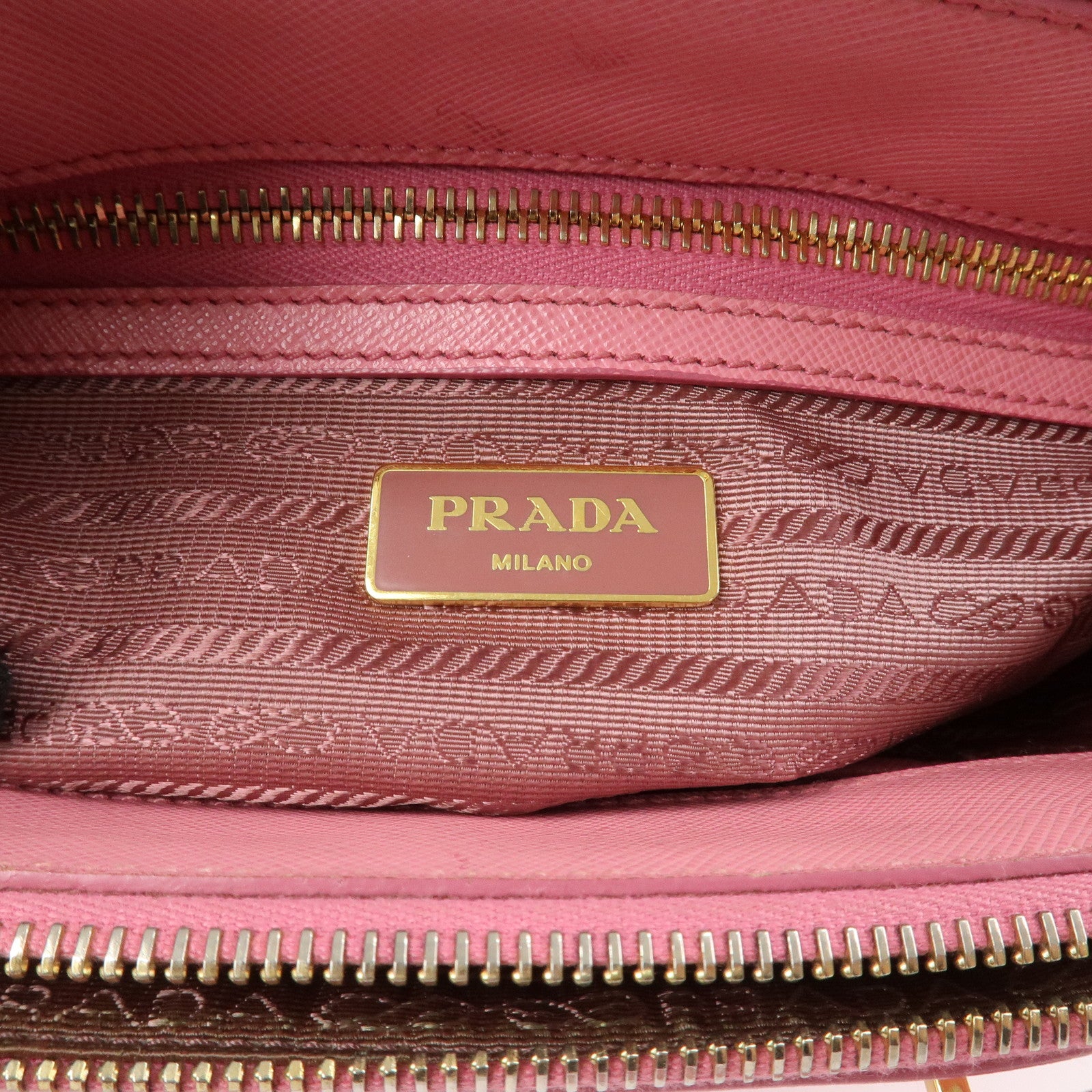 PRADA Galleria Saffiano Leather 2 Way Bag Hand Shoulder Bag 1BA896