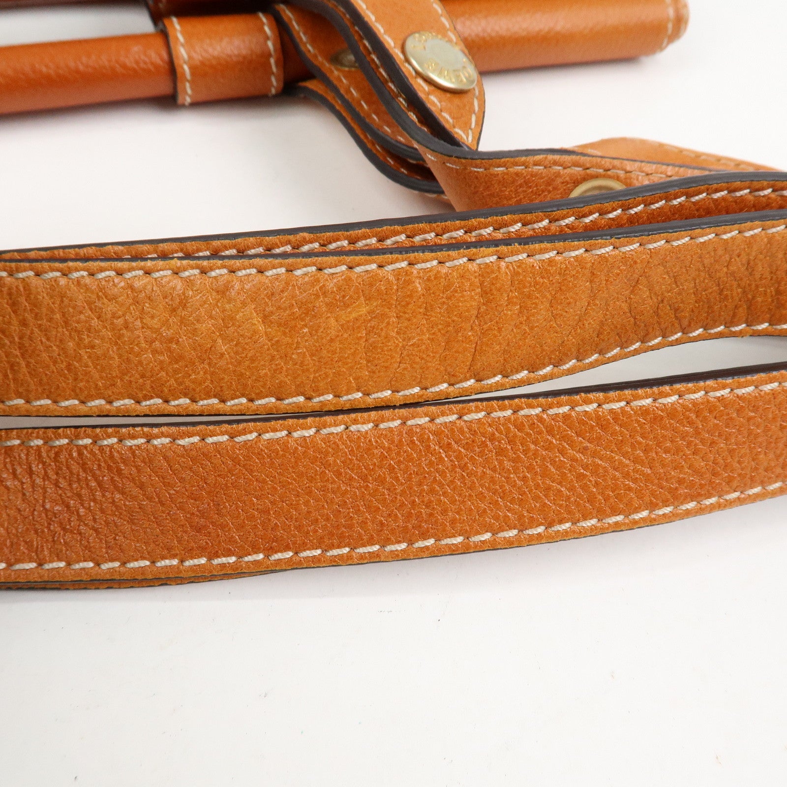 LOEWE Leather Candy 2Way Bag Shoulder Bag Hand Bag Brown