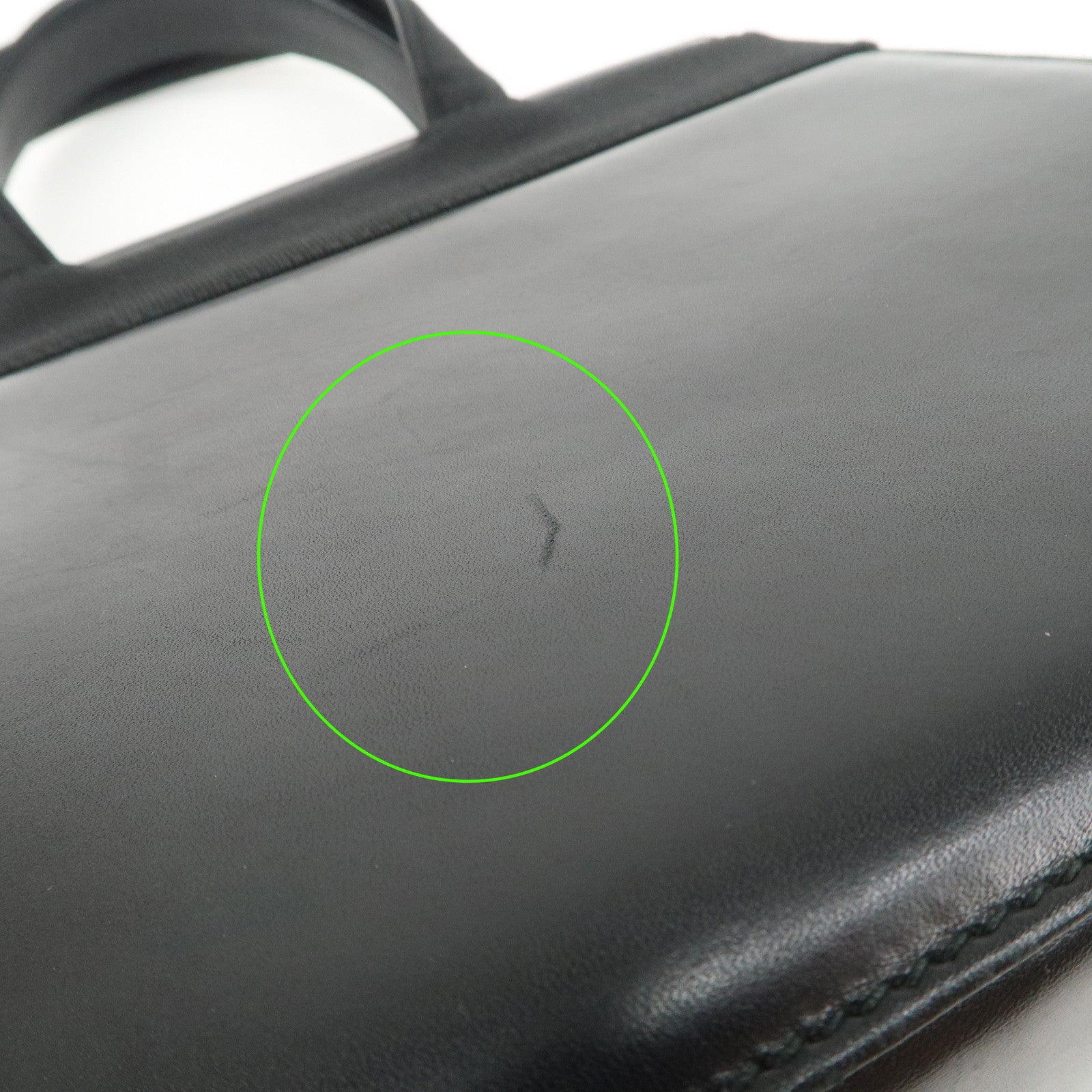 Ferragamo Vara Ribbon Leather Hand Bag Black Gold HDW