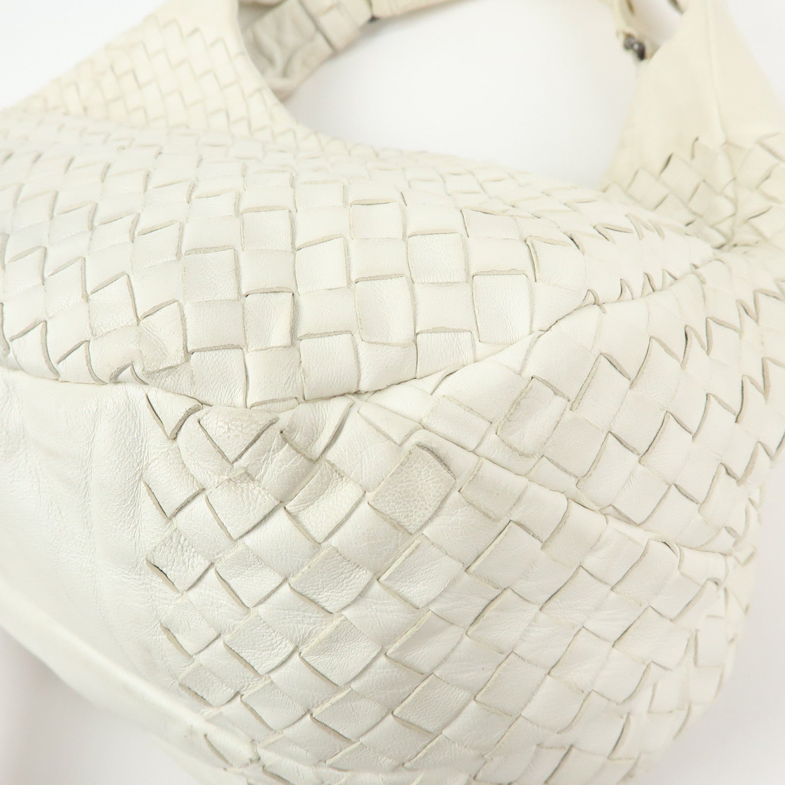 BOTTEGA VENETA Intrecciato Campana Leather Shoulder Bag 125787